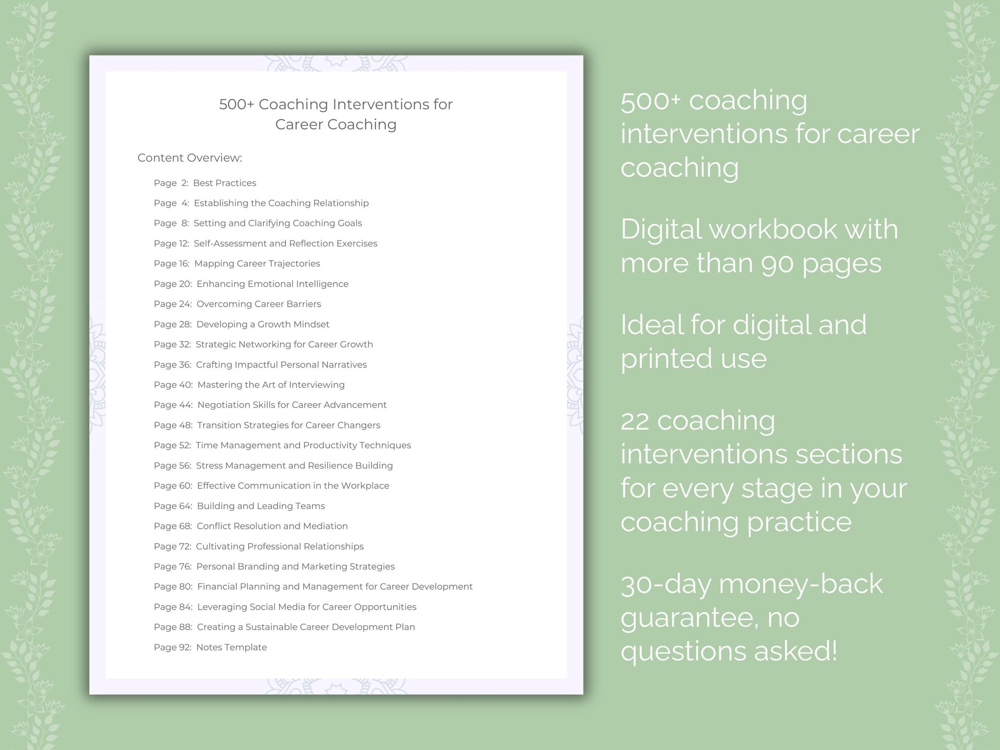 Career Coaching Worksheets