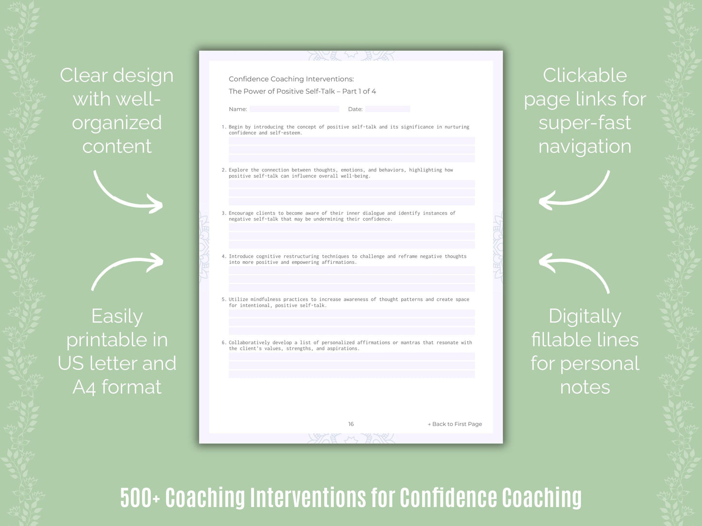 Confidence Coaching Templates