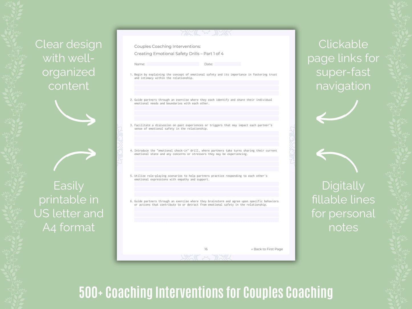 Couples Coaching Templates