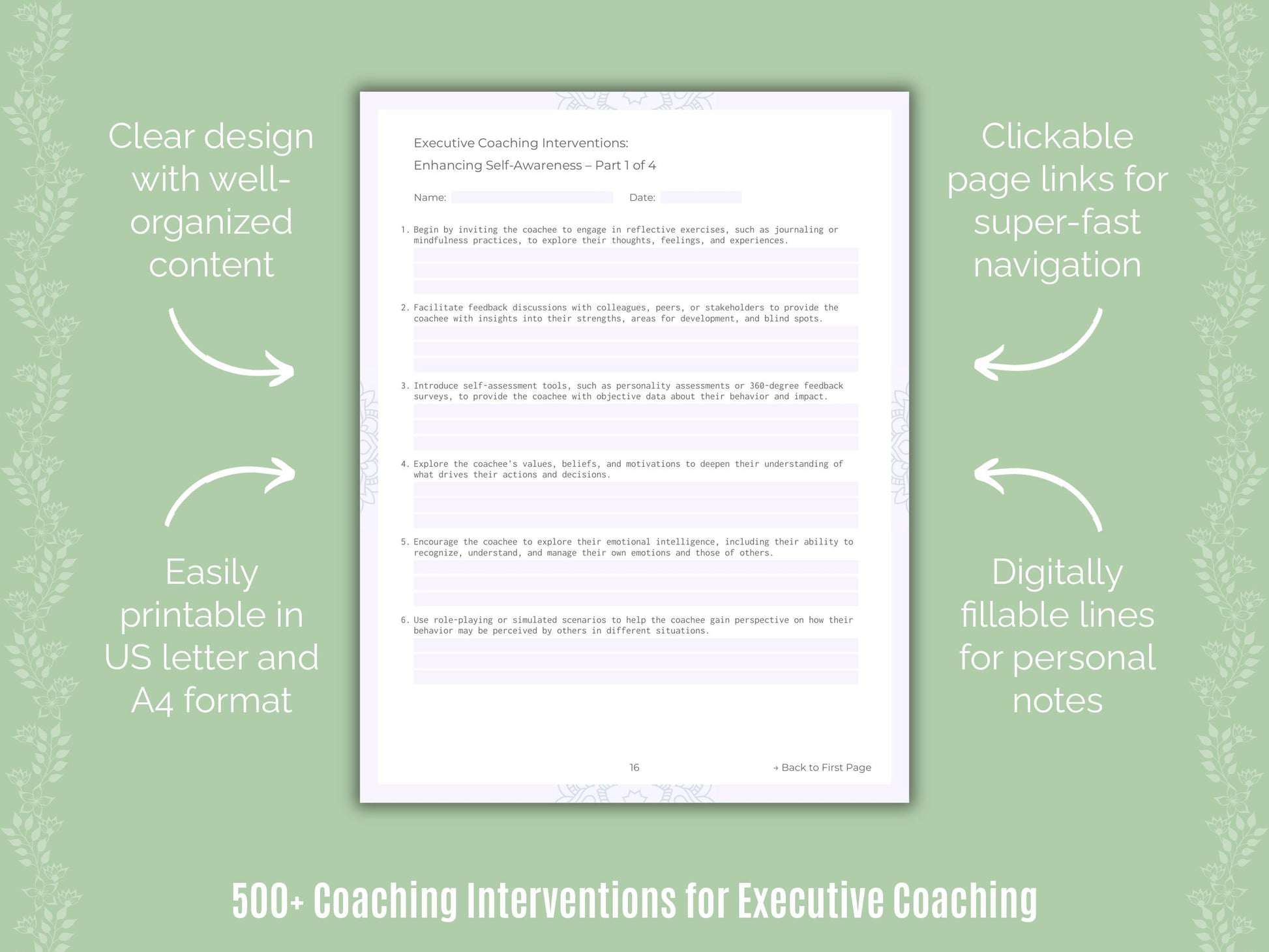 Executive Coaching Templates