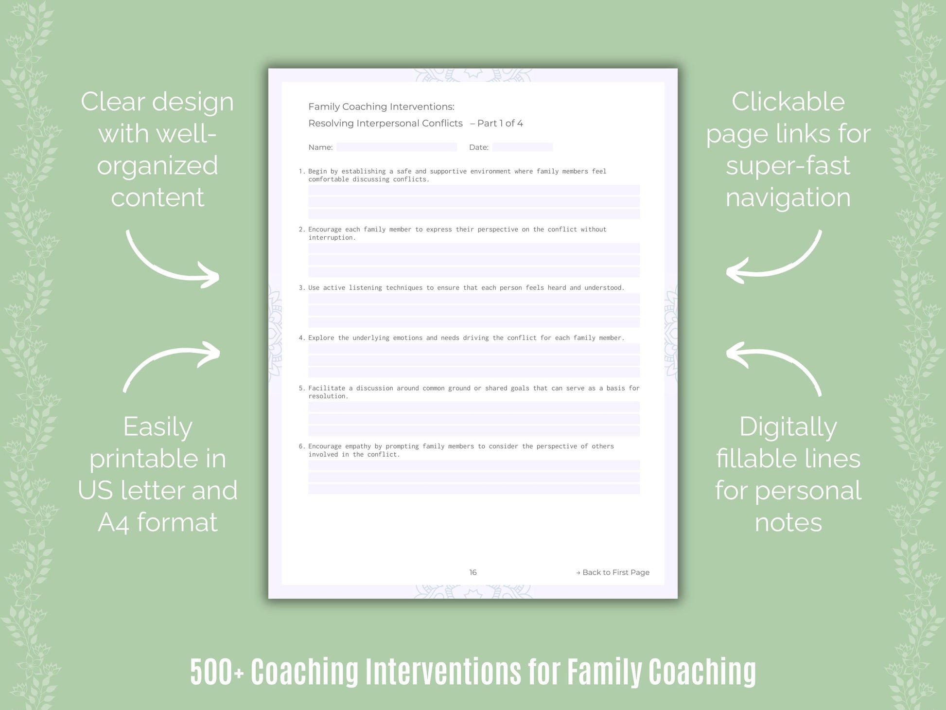 Family Coaching Templates