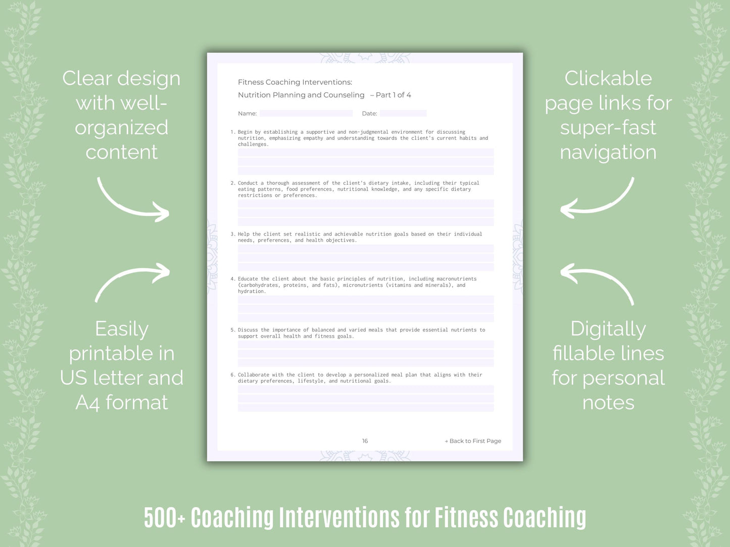 Fitness Coaching Templates