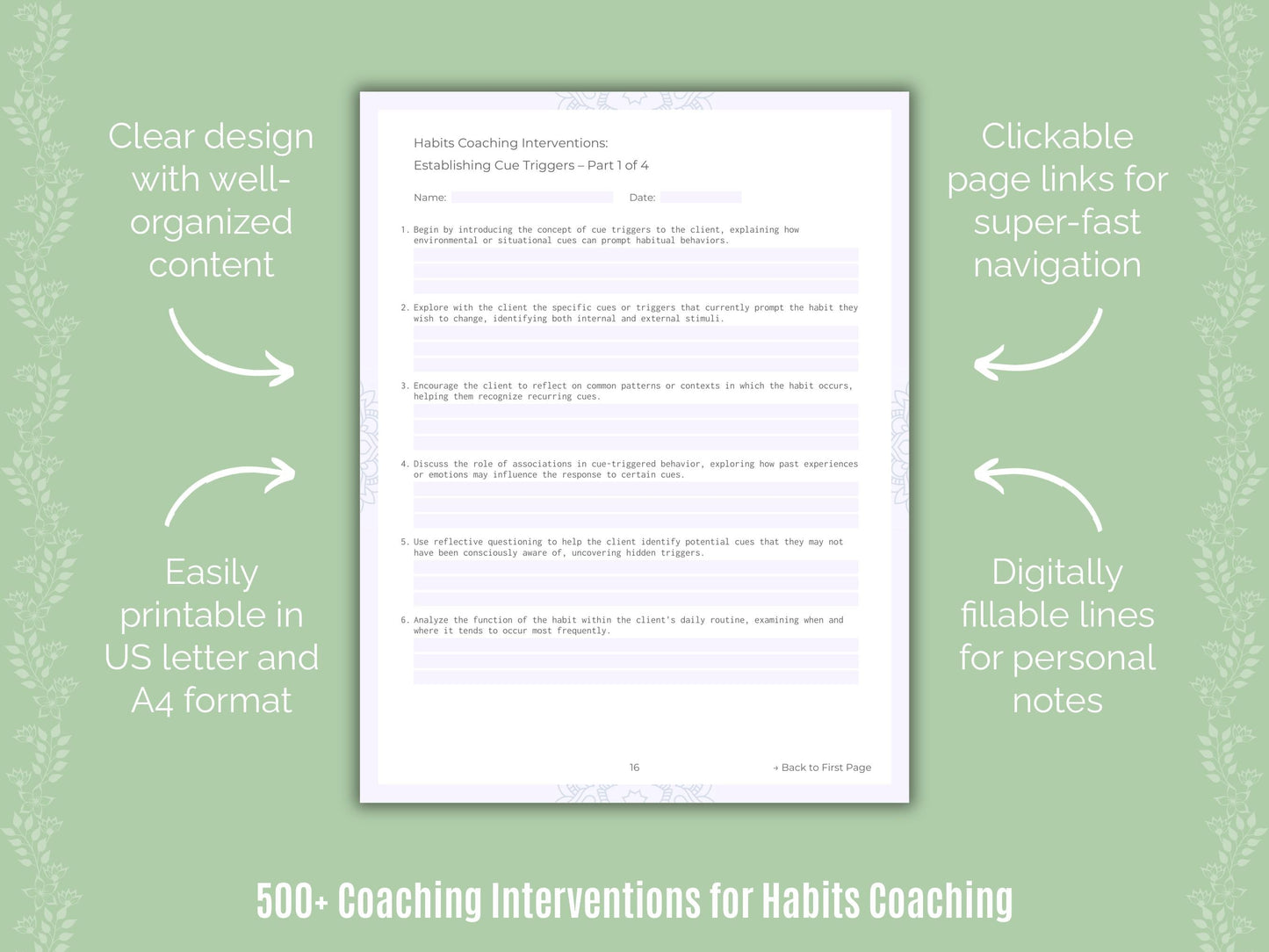 Habits Coaching Templates