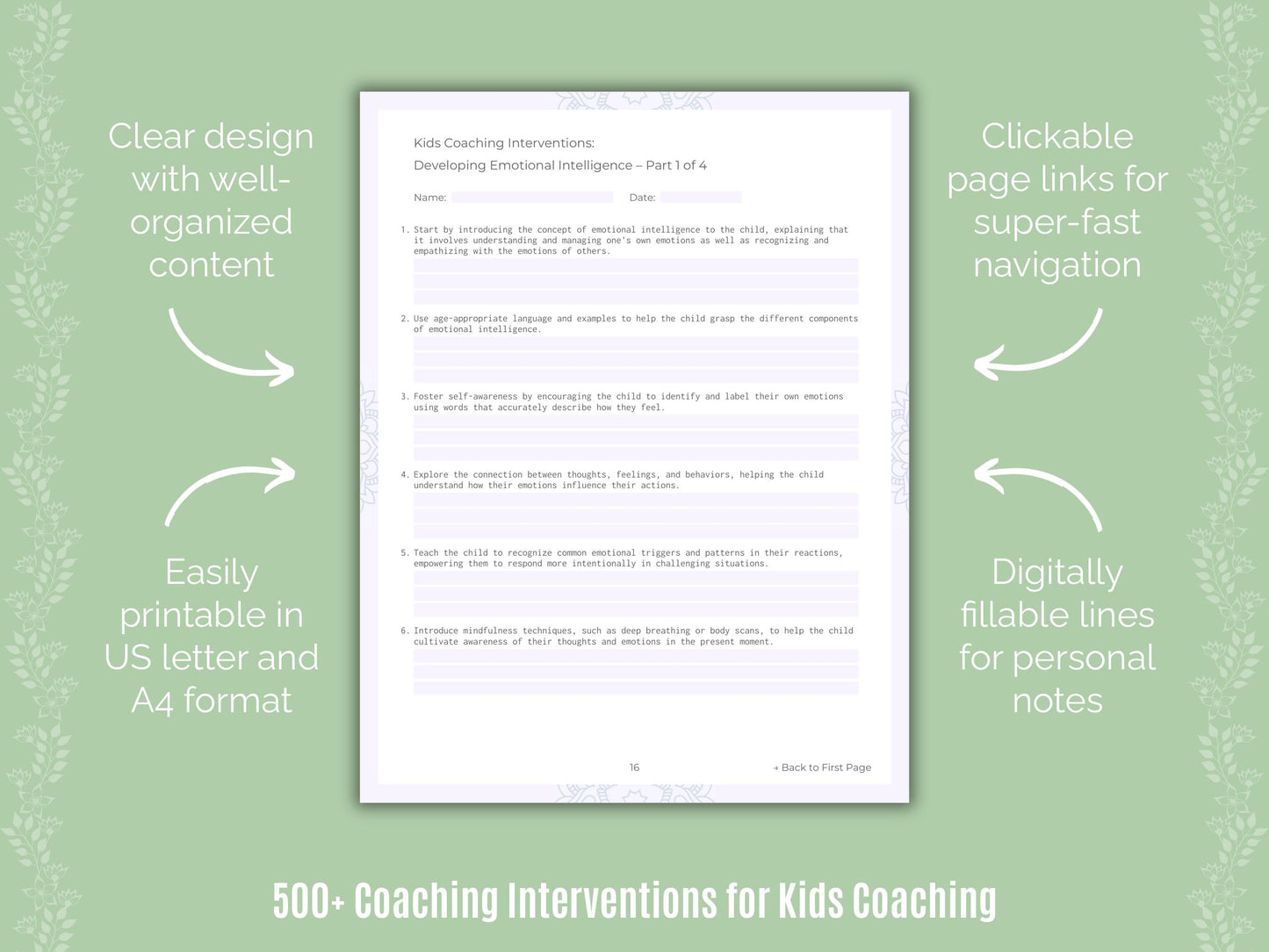 Kids Coaching Templates