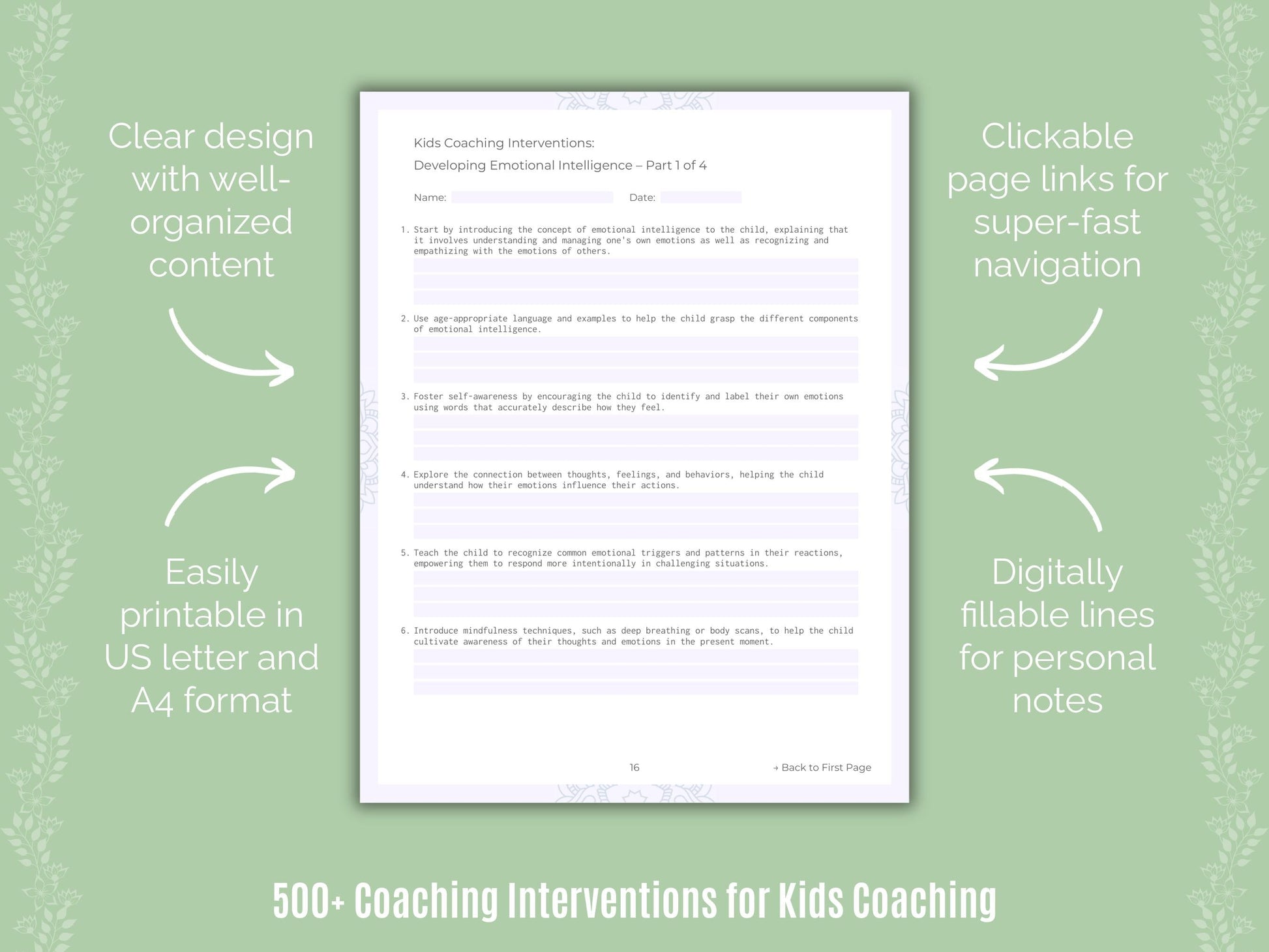 Kids Coaching Templates