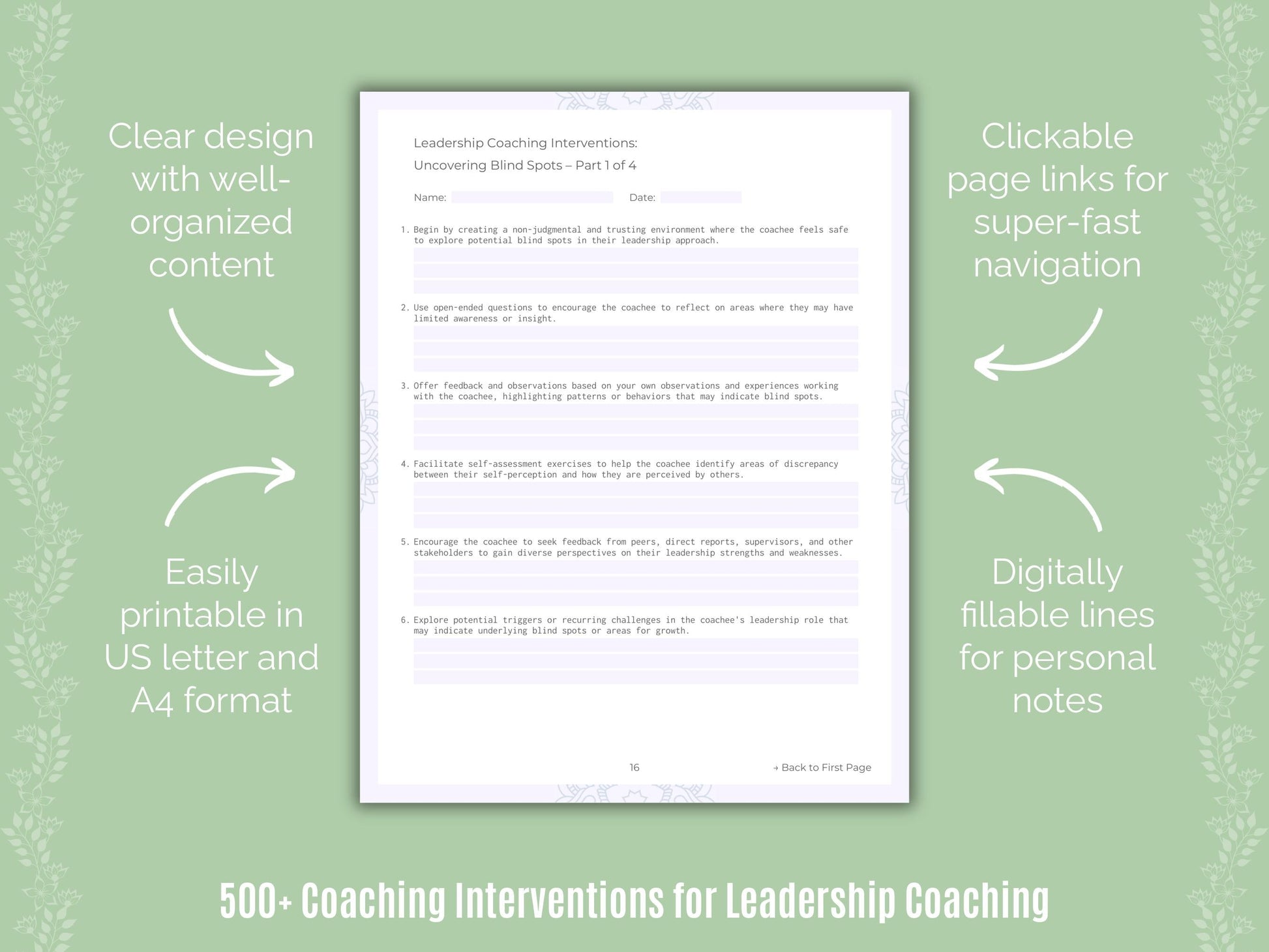 Leadership Coaching Templates