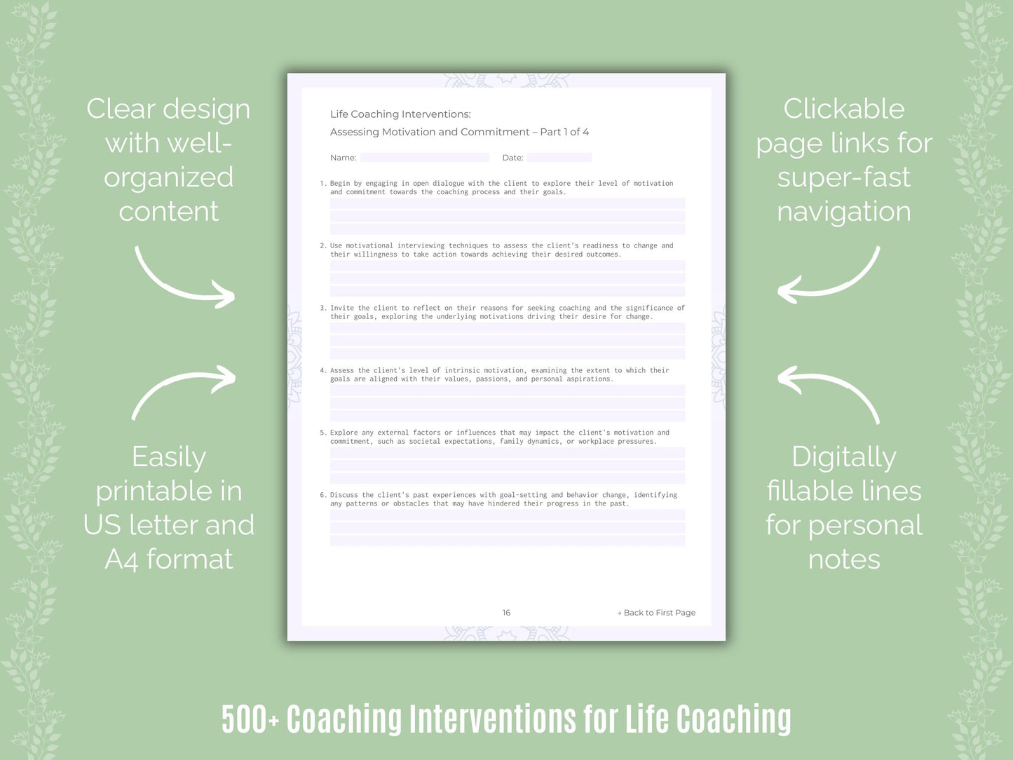 Life Coaching Templates