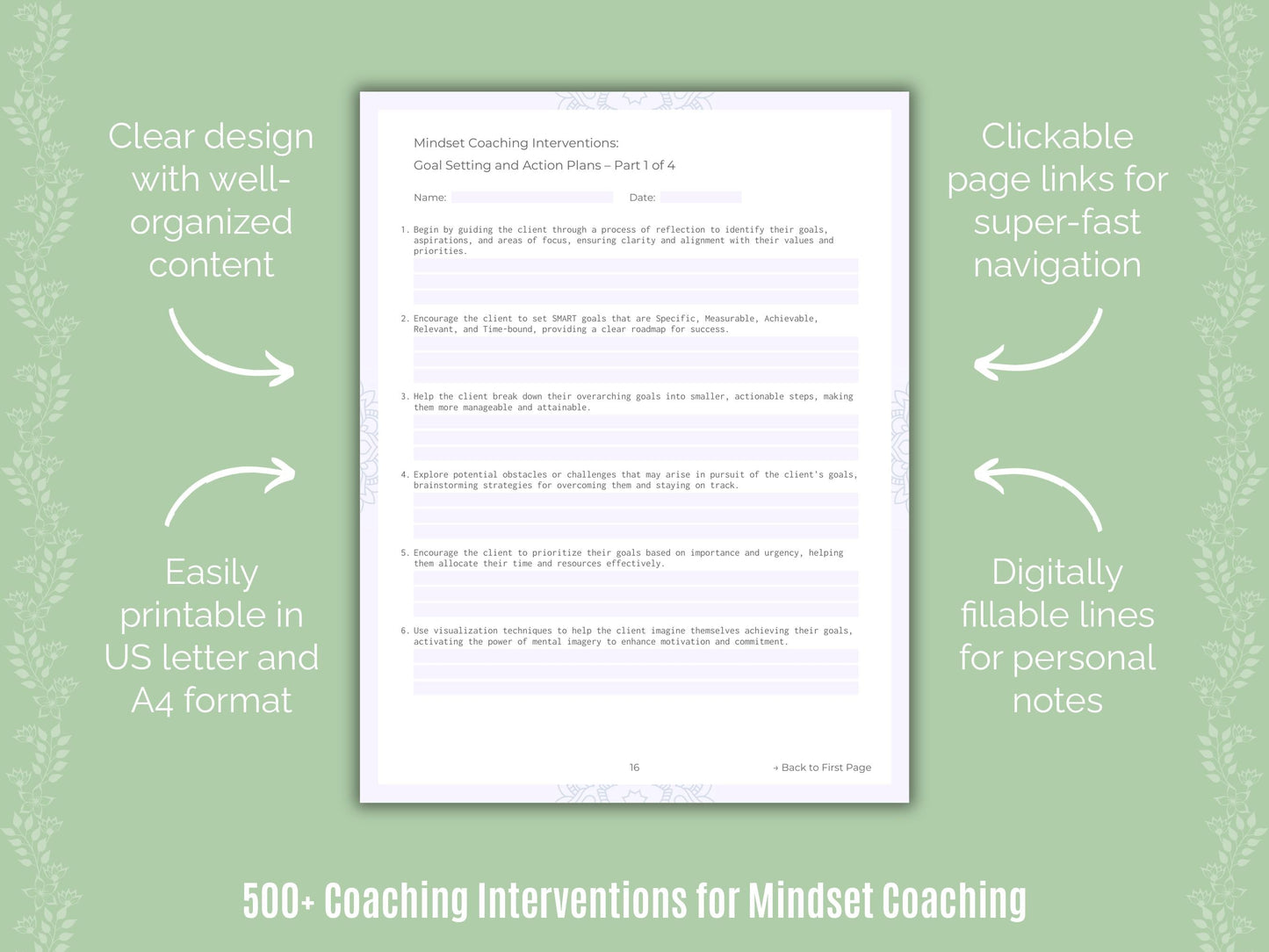 Mindset Coaching Templates