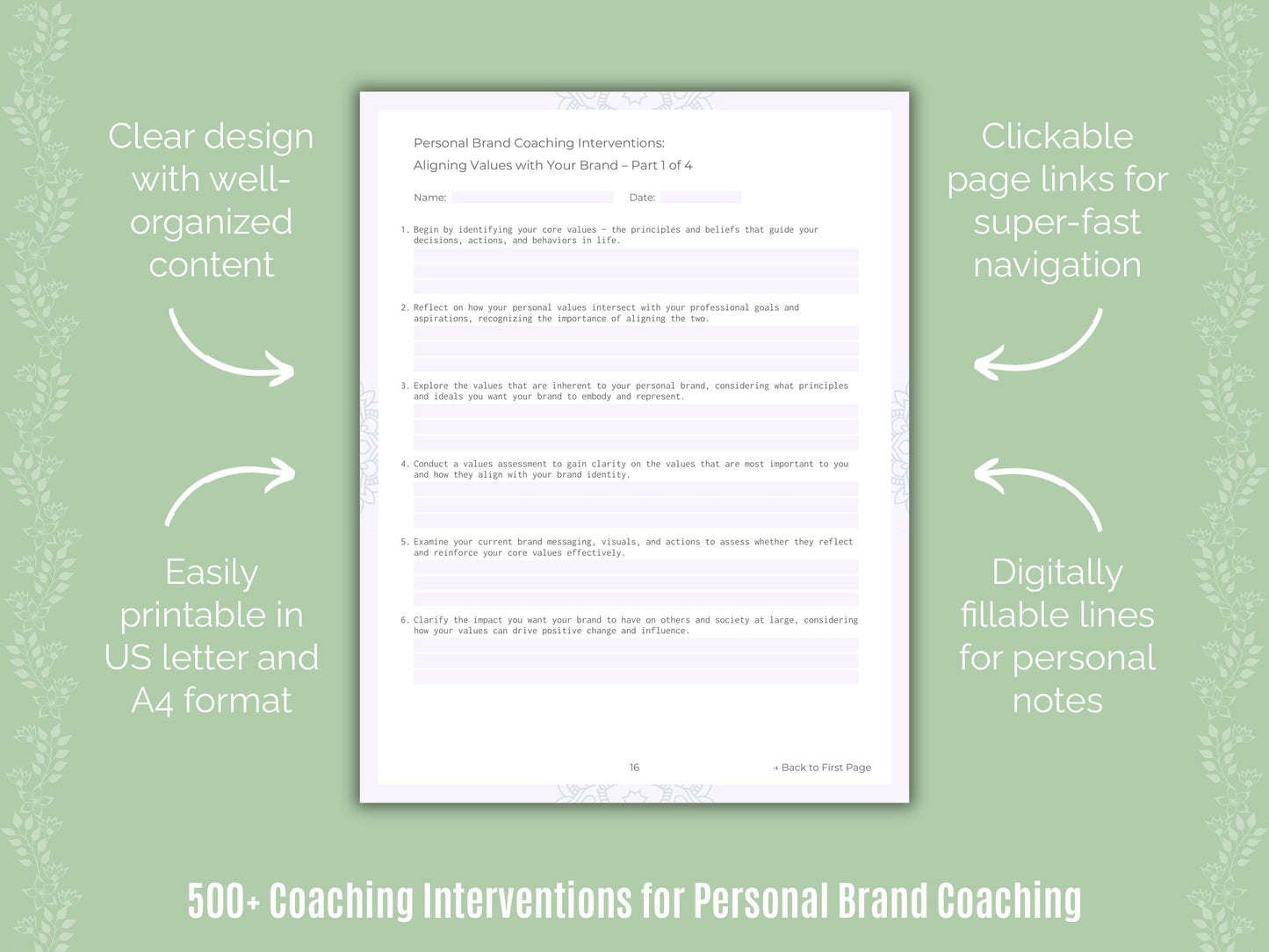 Personal Brand Coaching Templates