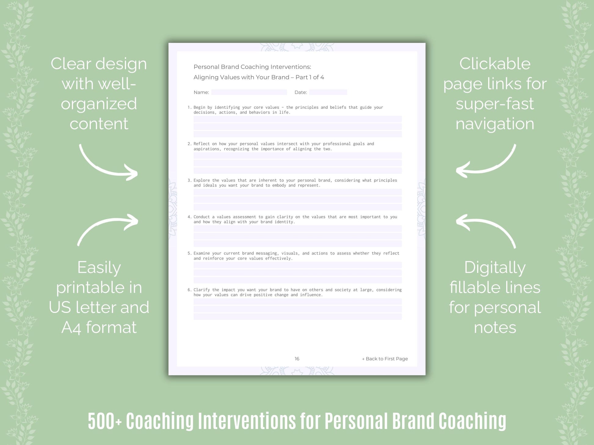 Personal Brand Coaching Templates