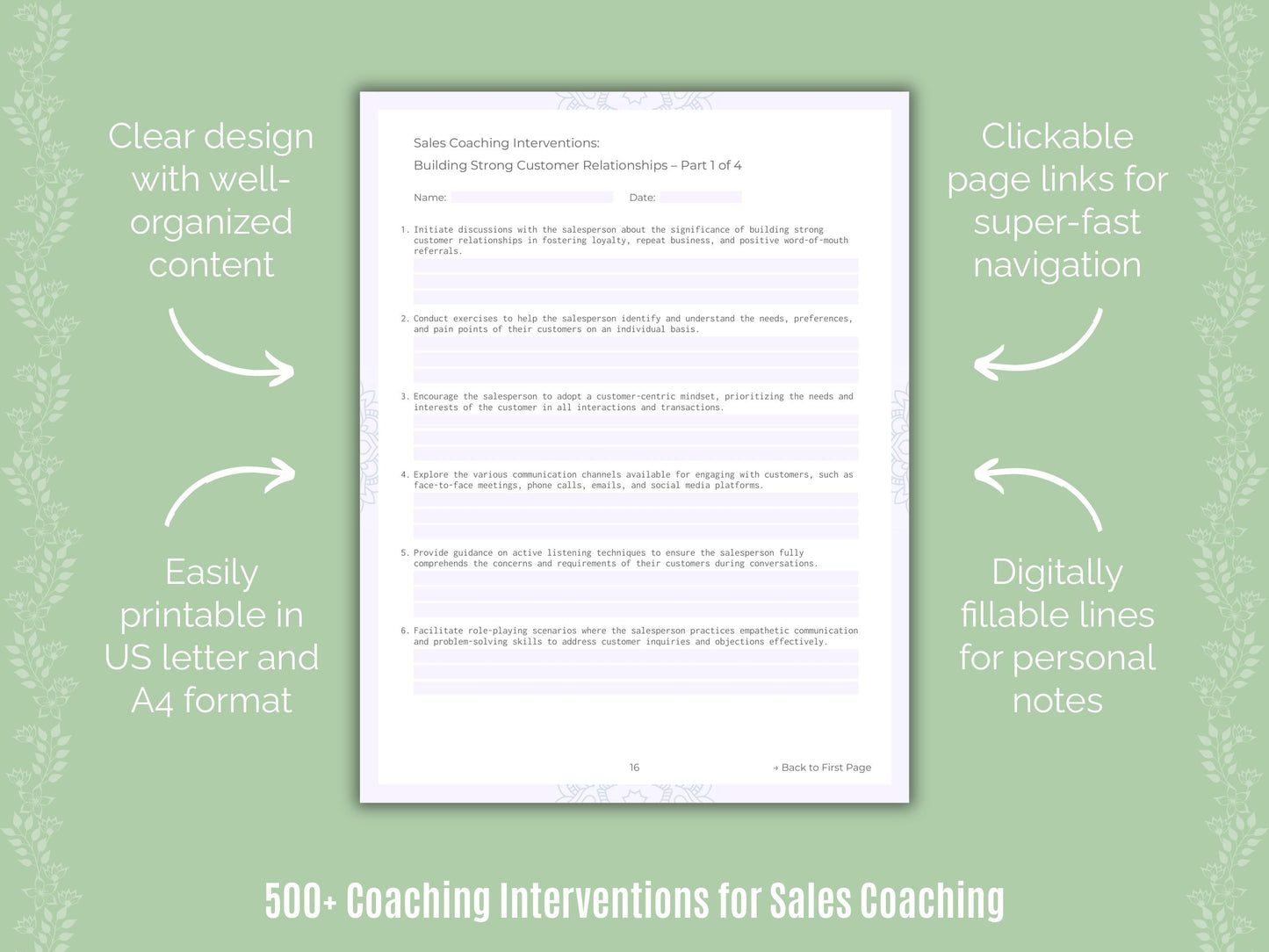 Sales Coaching Templates