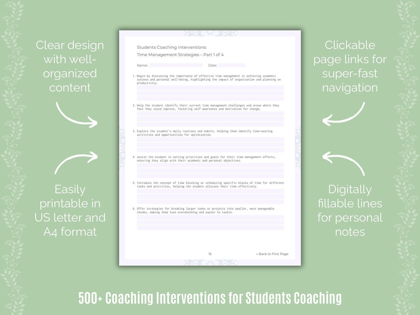 Students Coaching Templates