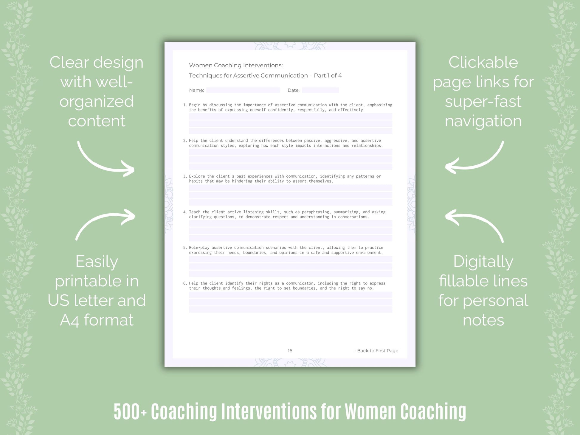 Women Coaching Templates