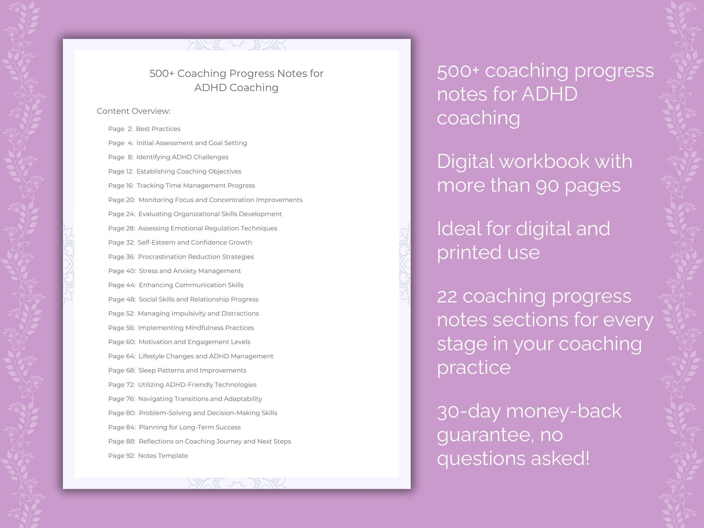 ADHD Coaching Worksheets