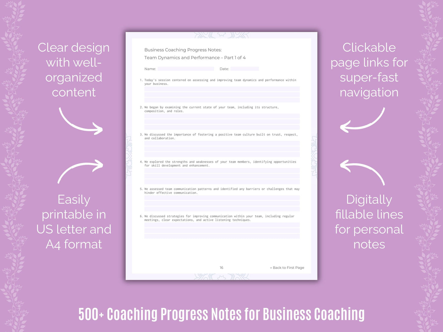 Business Coaching Templates