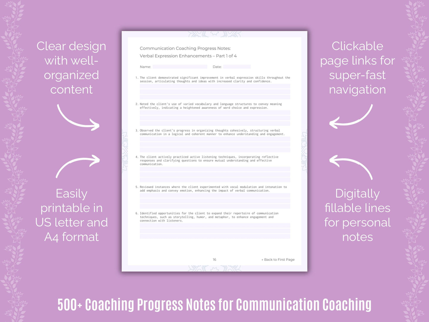 Communication Coaching Templates