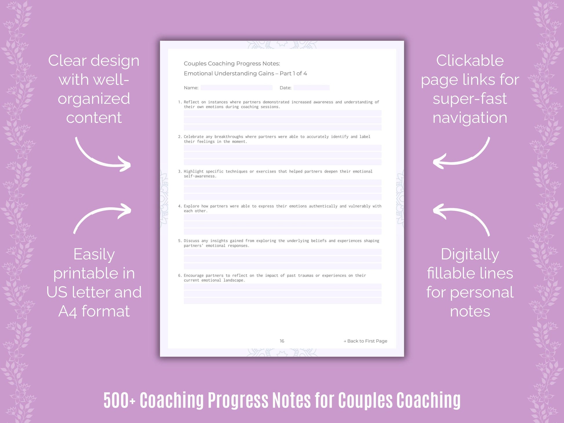 Couples Coaching Templates