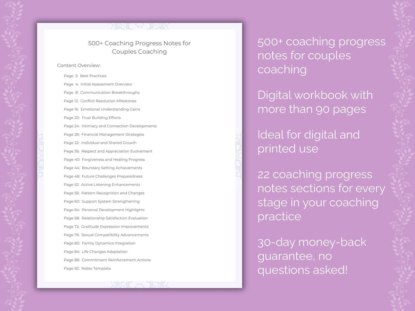 Couples Coaching Worksheets