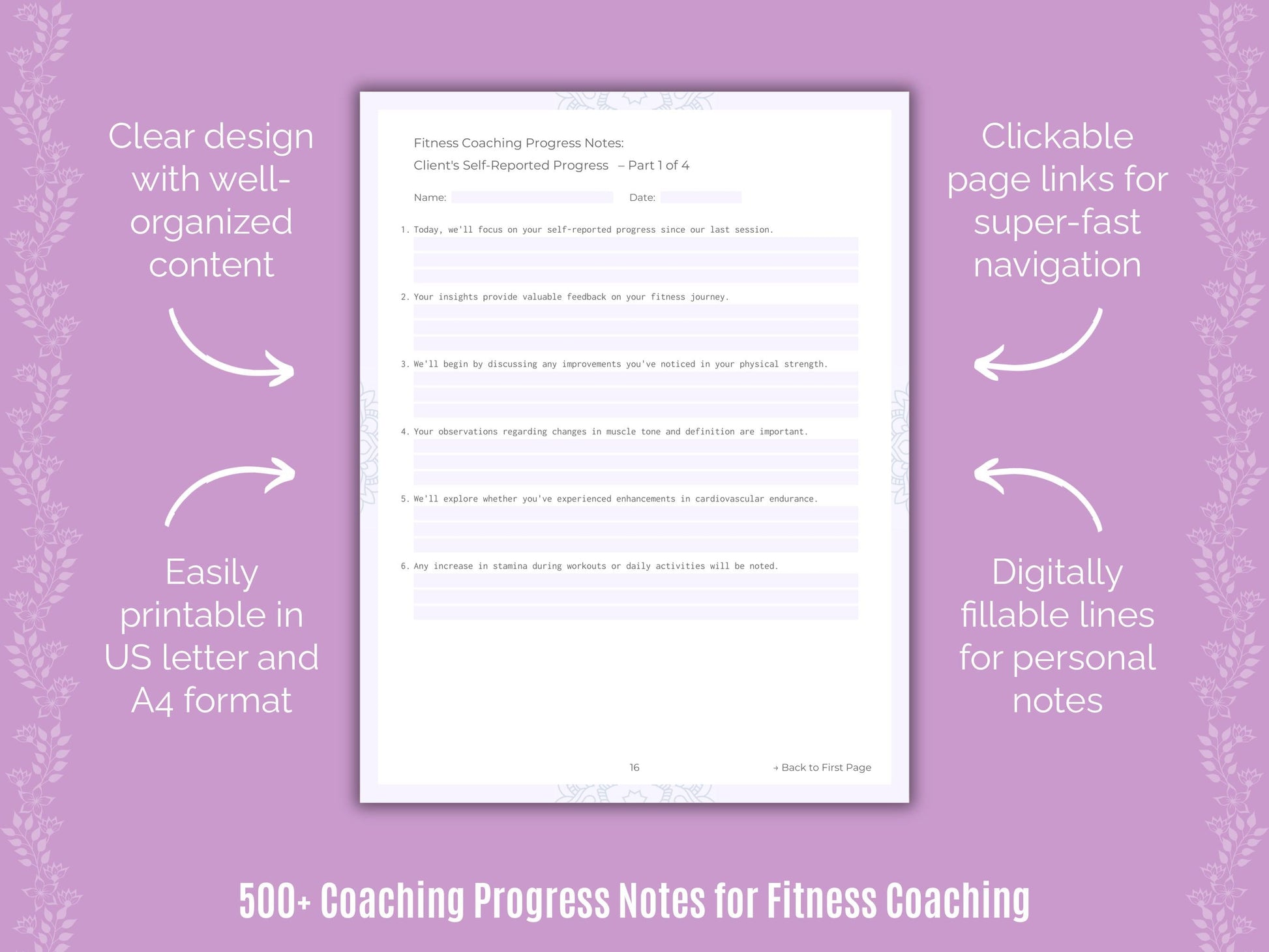 Fitness Coaching Templates