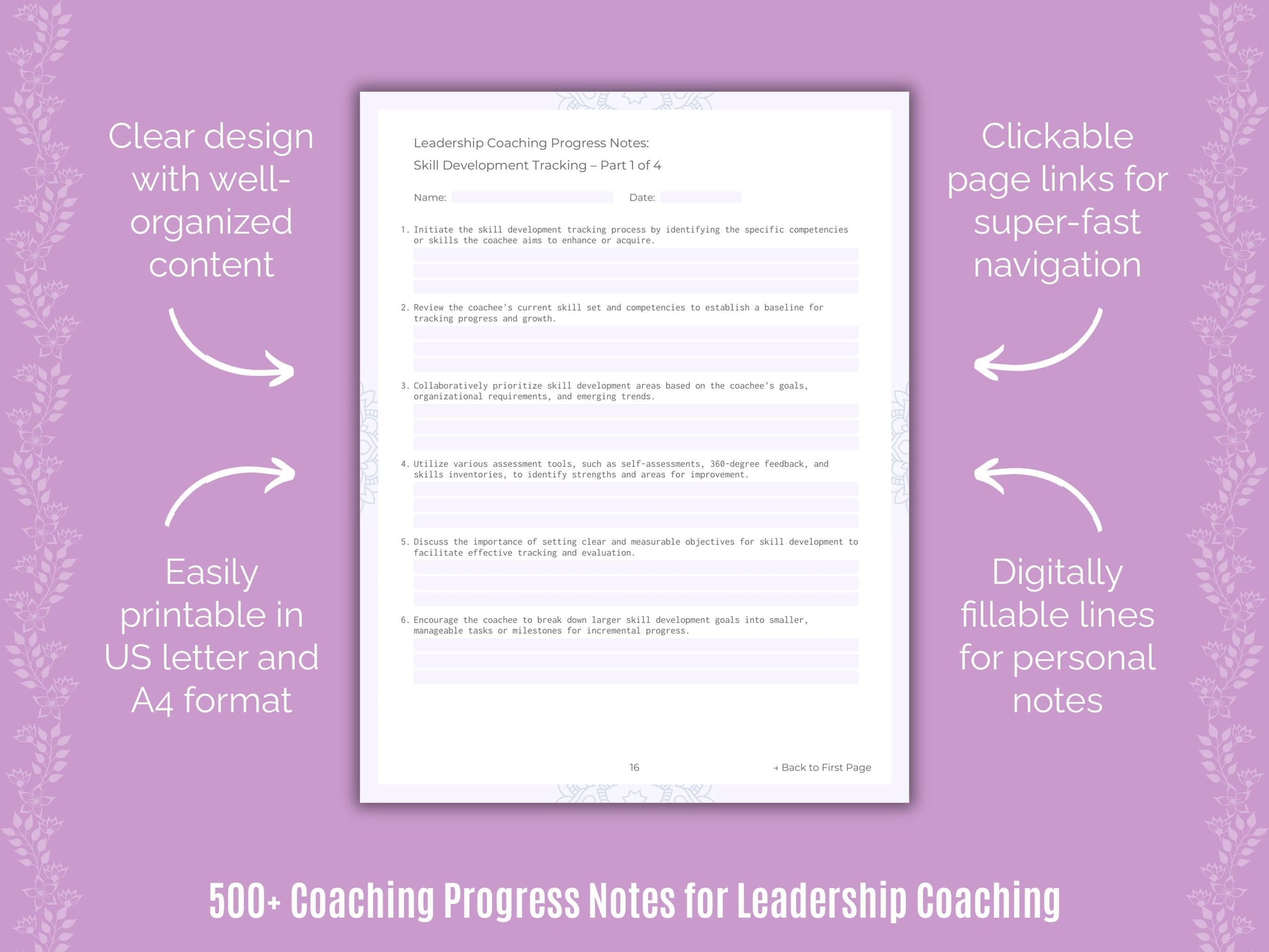 Leadership Coaching Templates