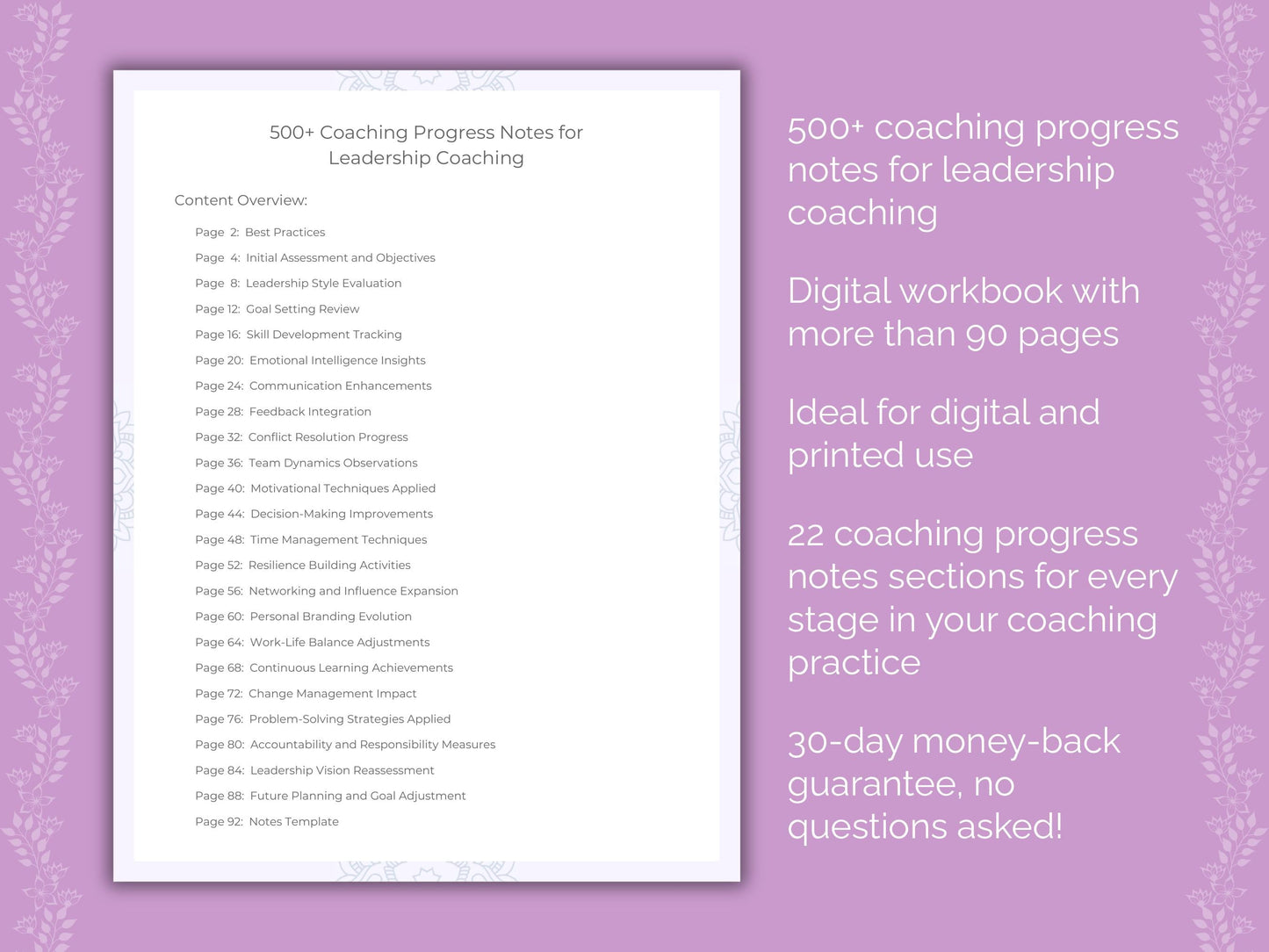 Leadership Coaching Worksheets