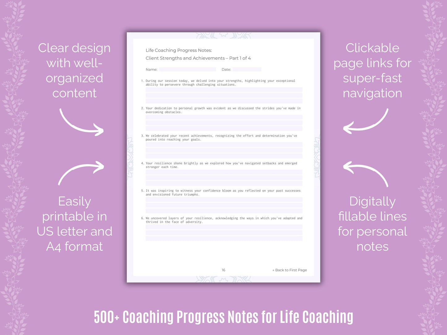 Life Coaching Templates