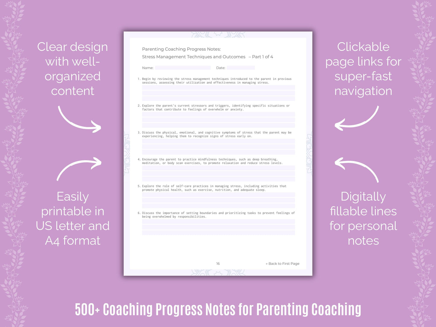 Parenting Coaching Templates