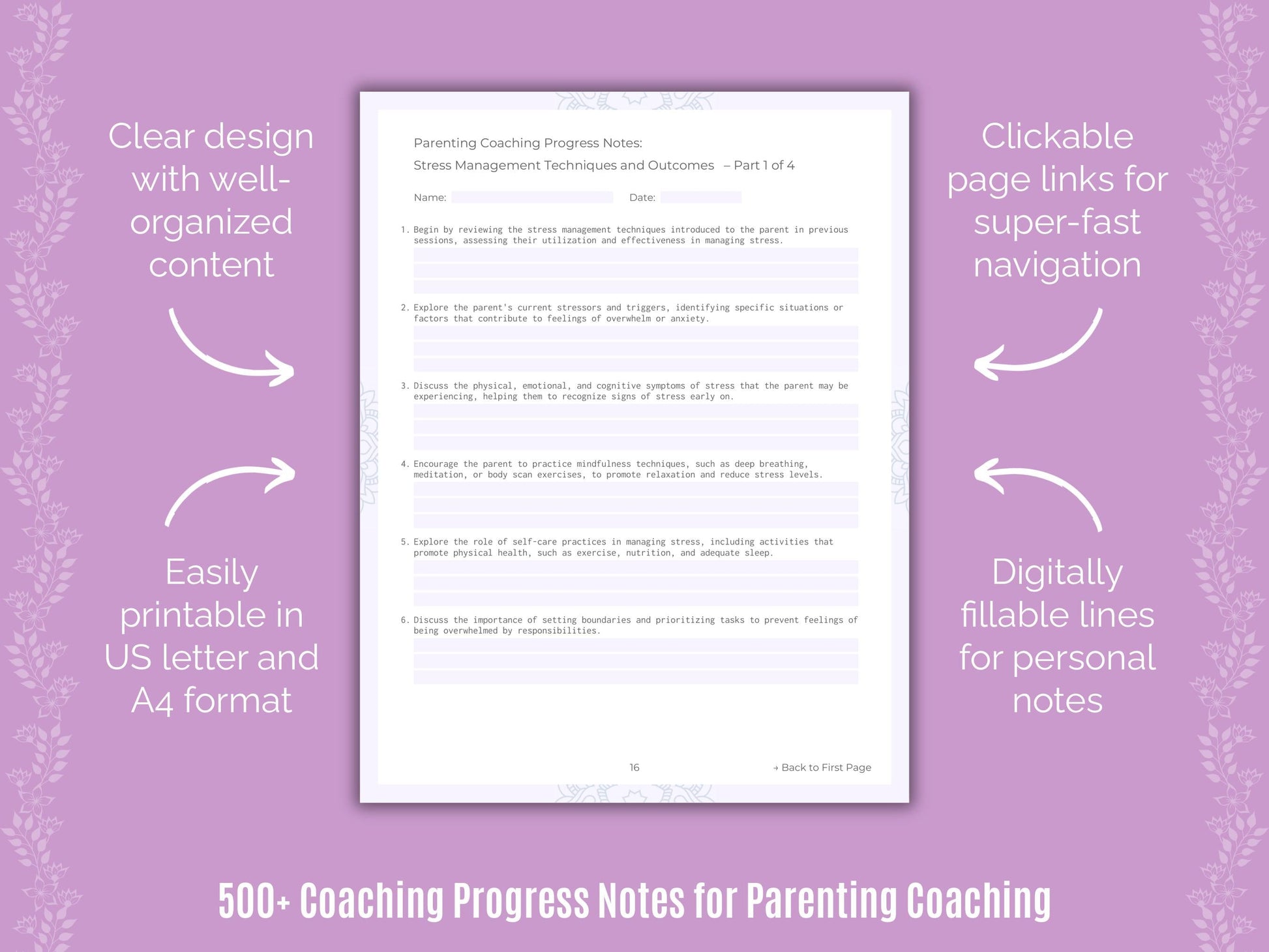 Parenting Coaching Templates