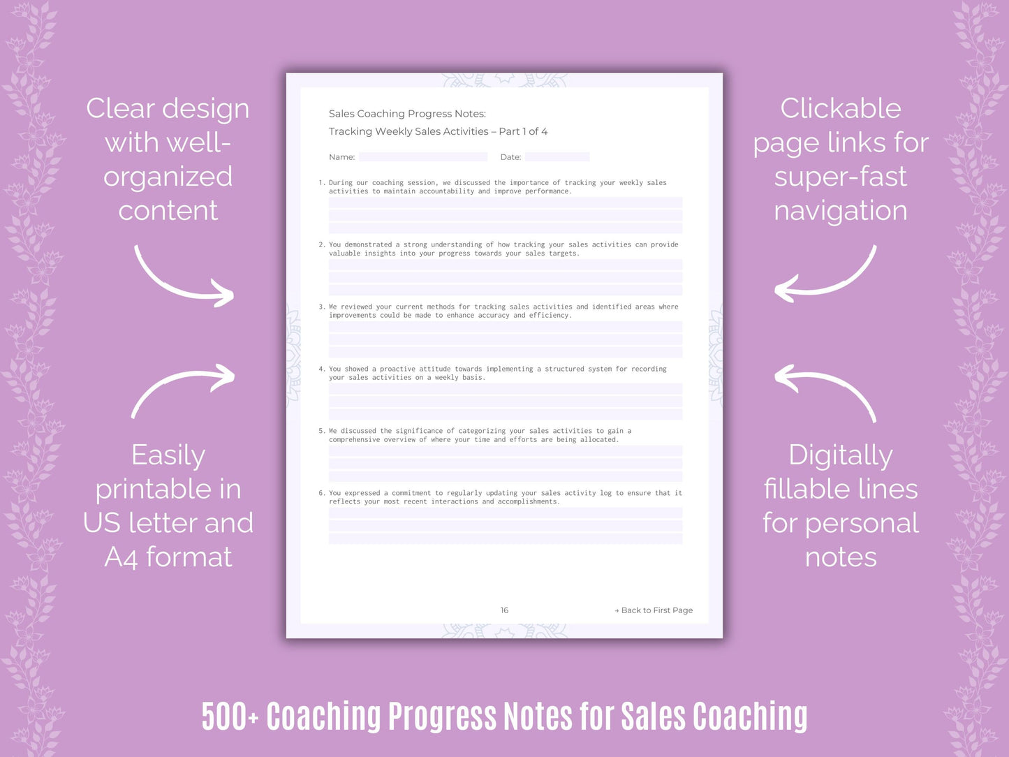 Sales Coaching Templates