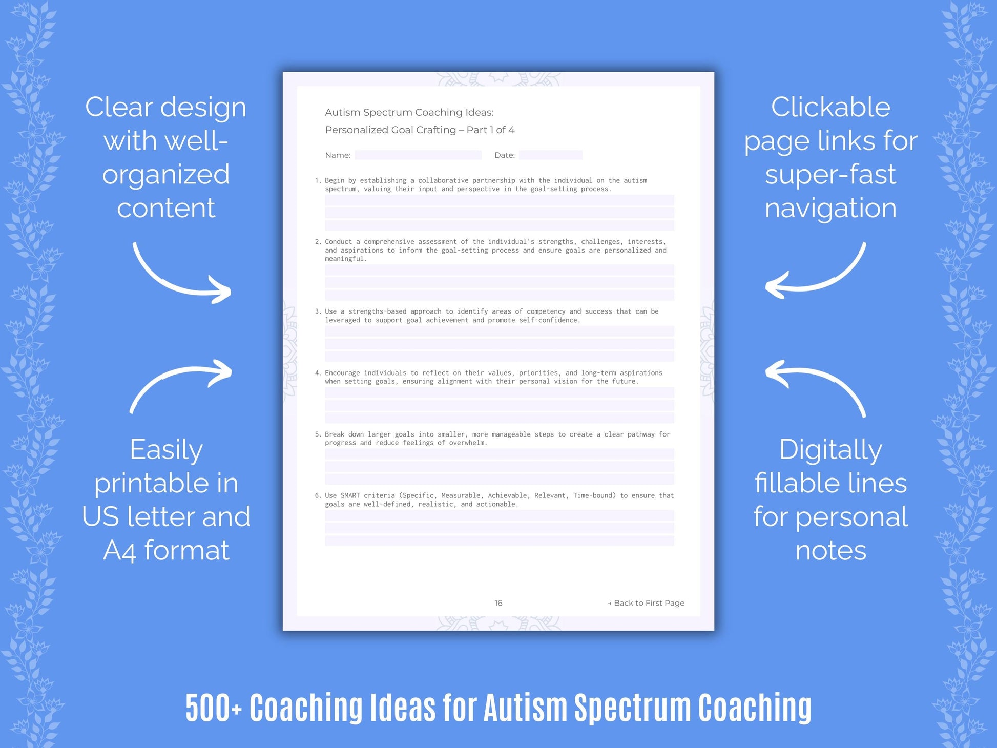 Autism Spectrum Coaching Templates