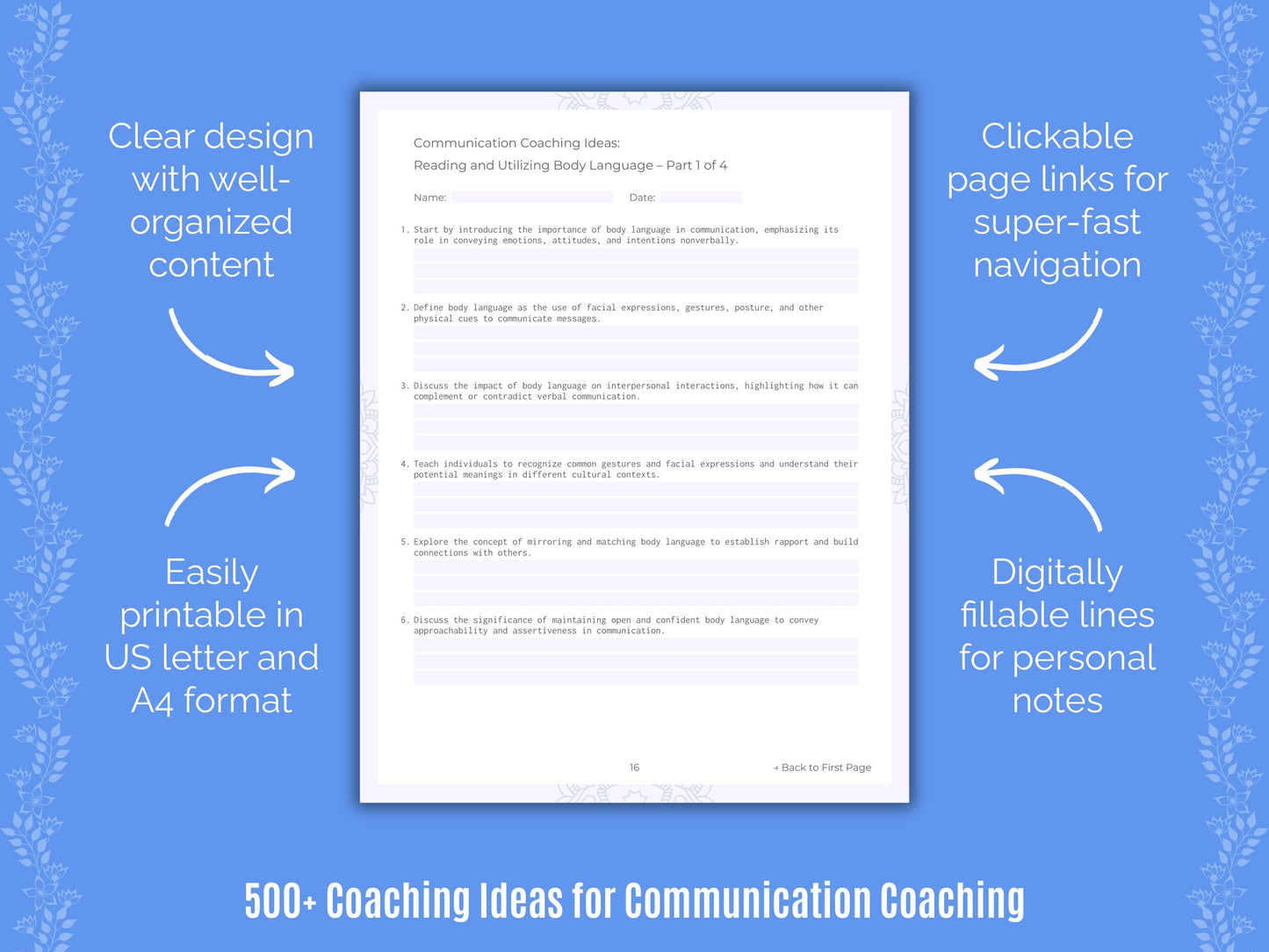 Communication Coaching Templates