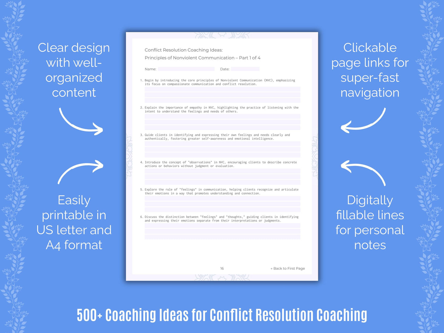 Conflict Resolution Coaching Templates