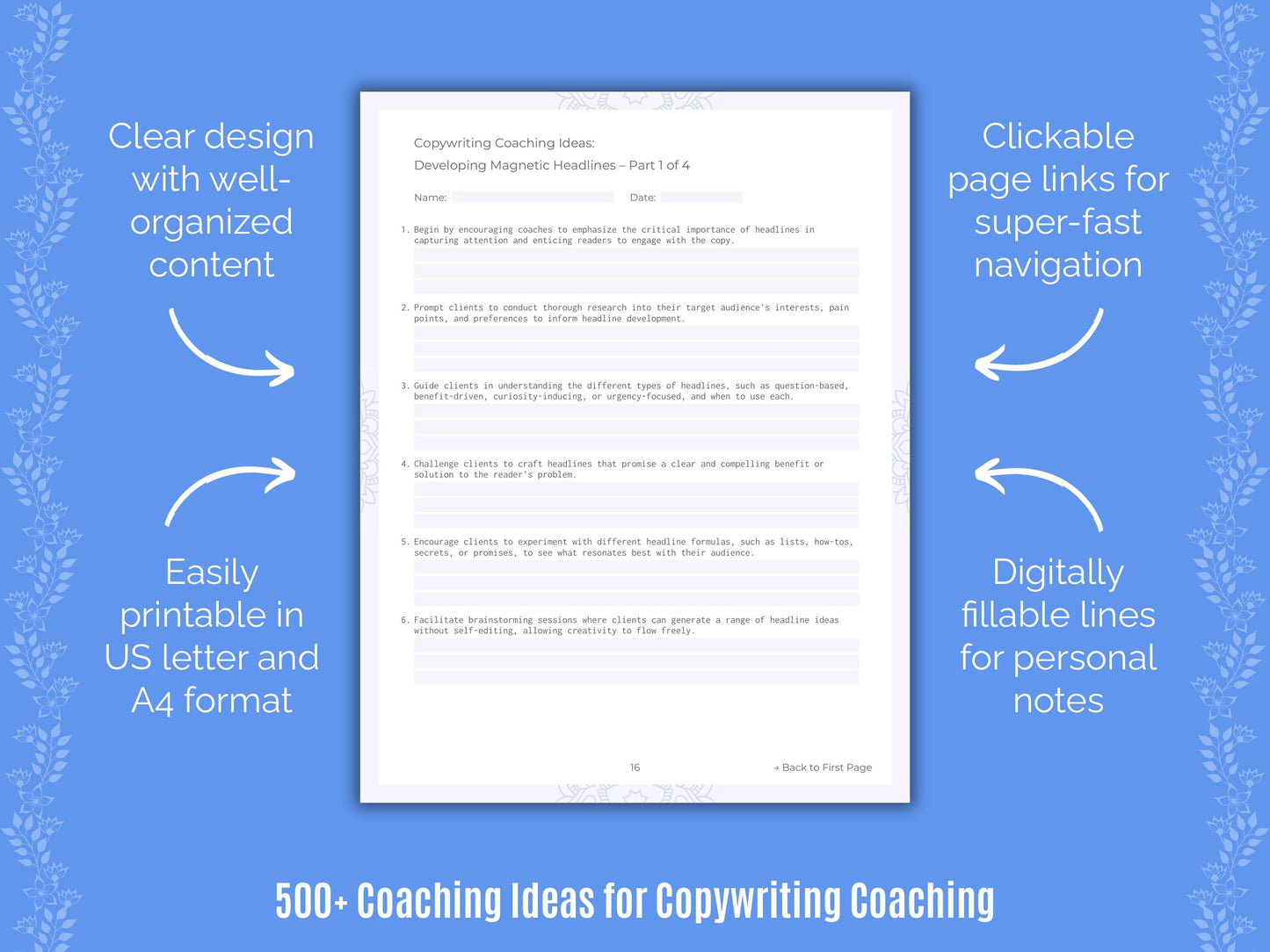 Copywriting Coaching Templates