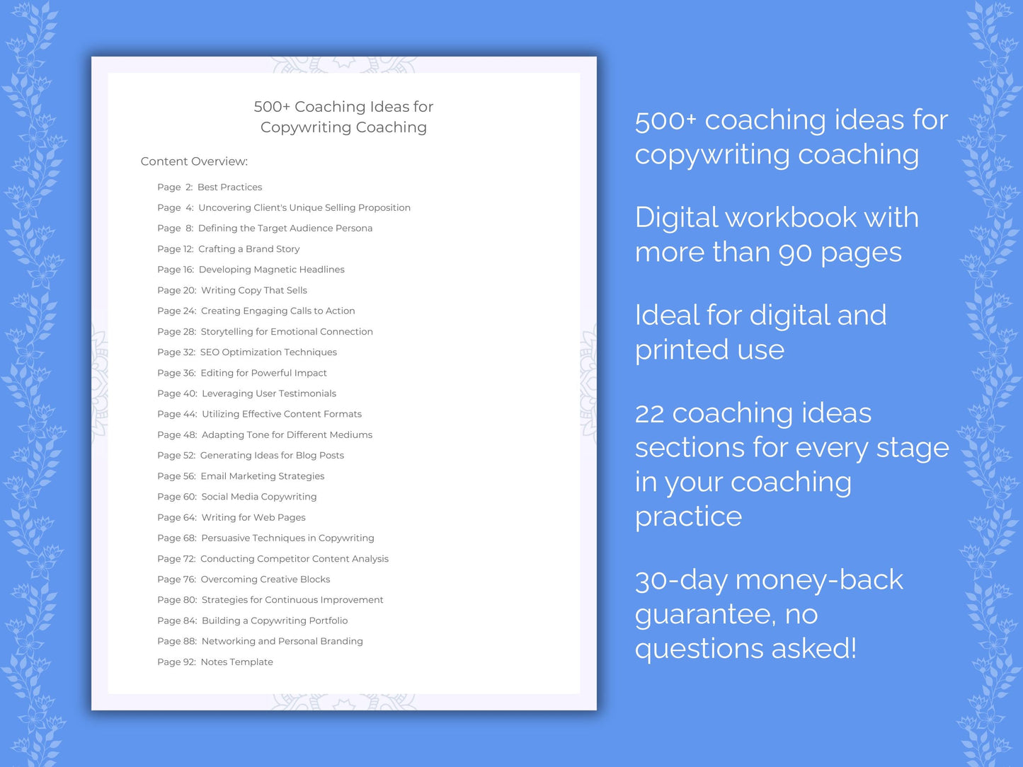 Copywriting Coaching Worksheets