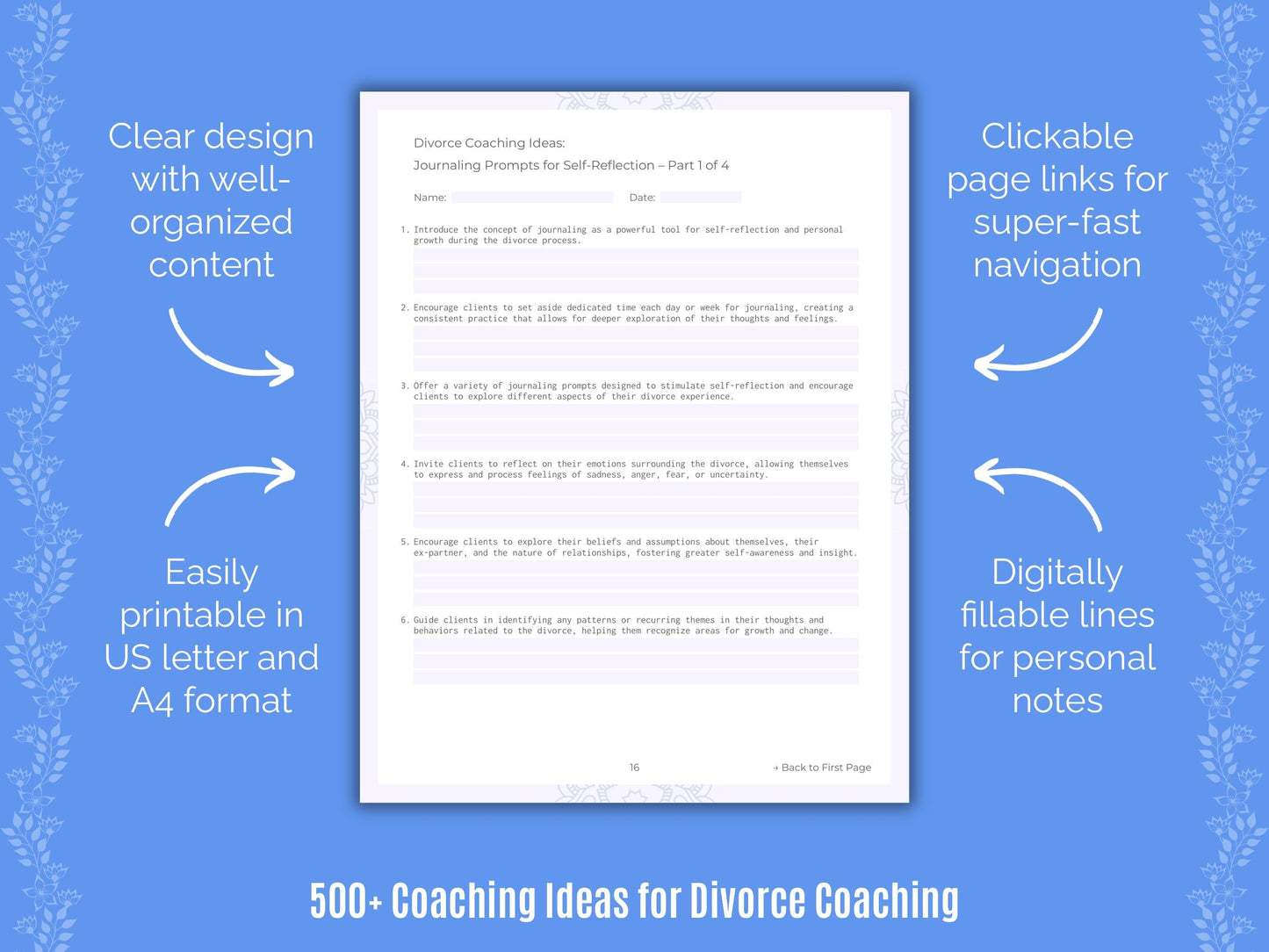 Divorce Coaching Templates