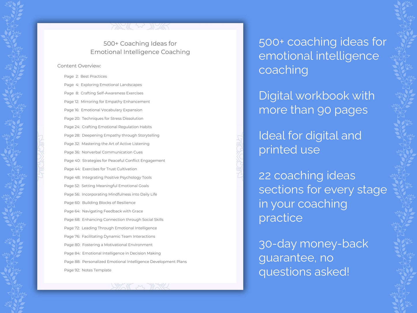 Emotional Intelligence Coaching Worksheets