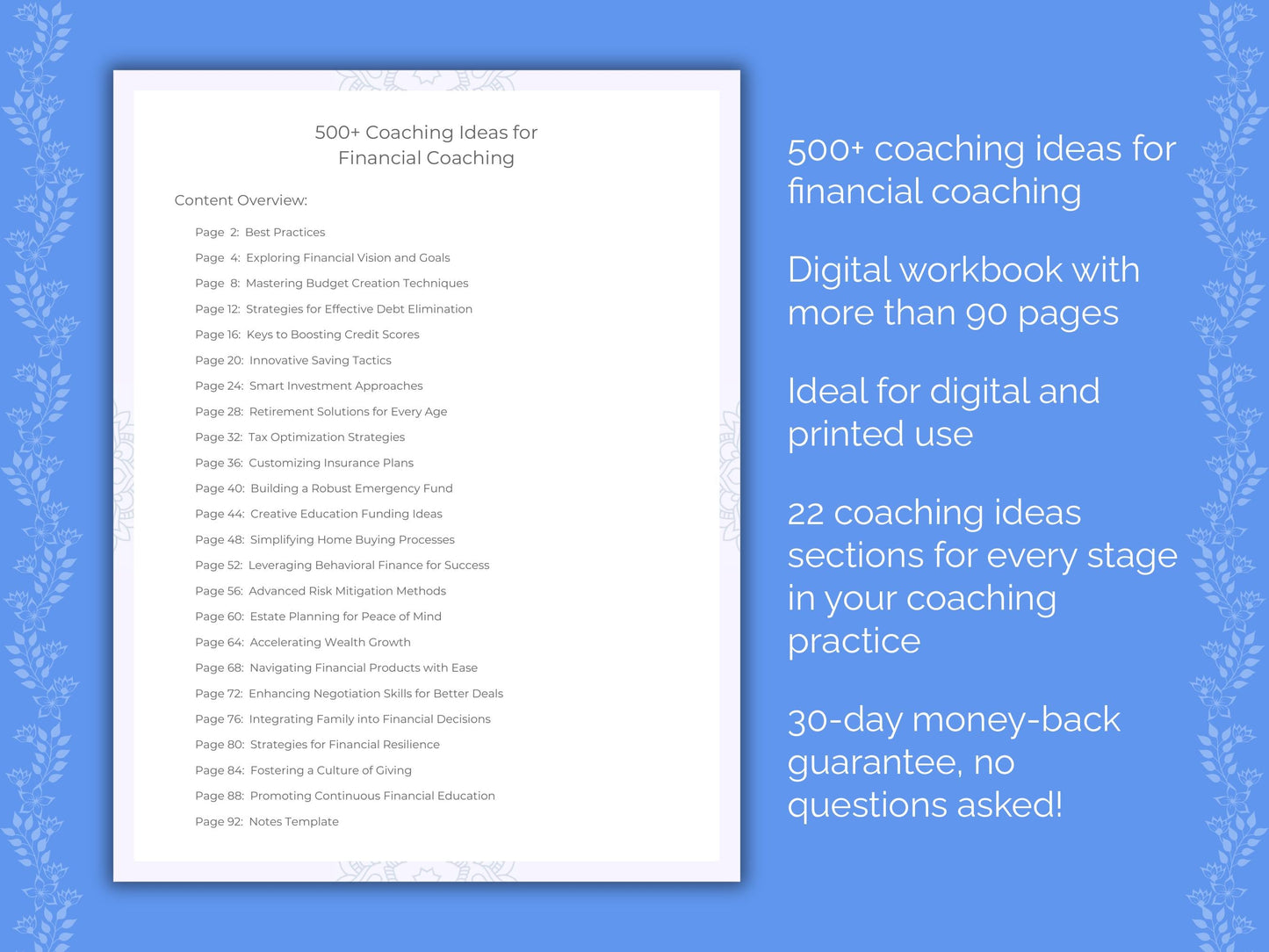 Financial Coaching Worksheets