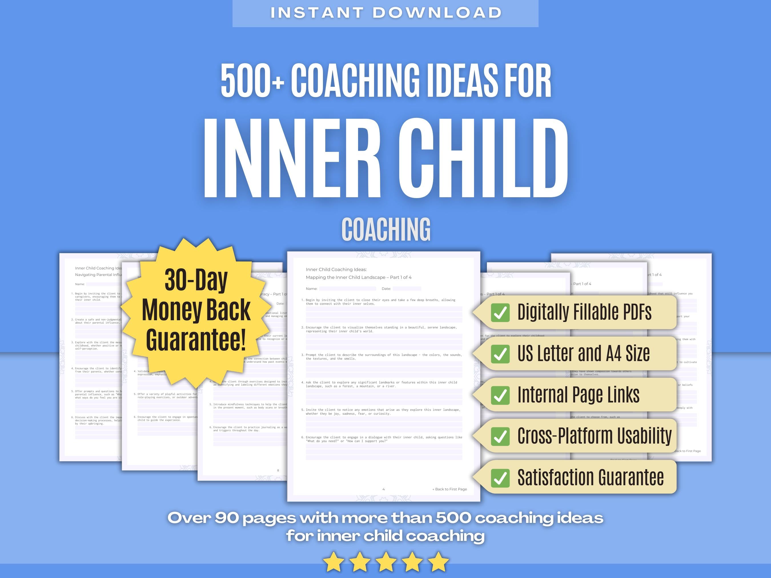 500+ Inner Child Coaching Ideas Workbook | Karlstein Publishing