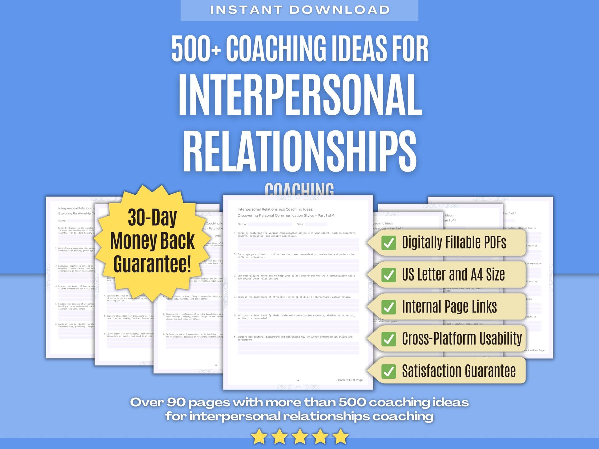 Interpersonal Relationships Coaching Workbooks