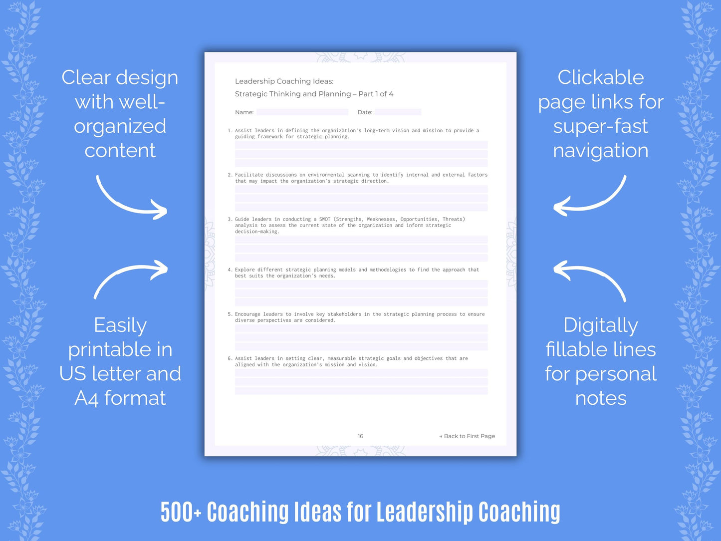 Leadership Coaching Templates