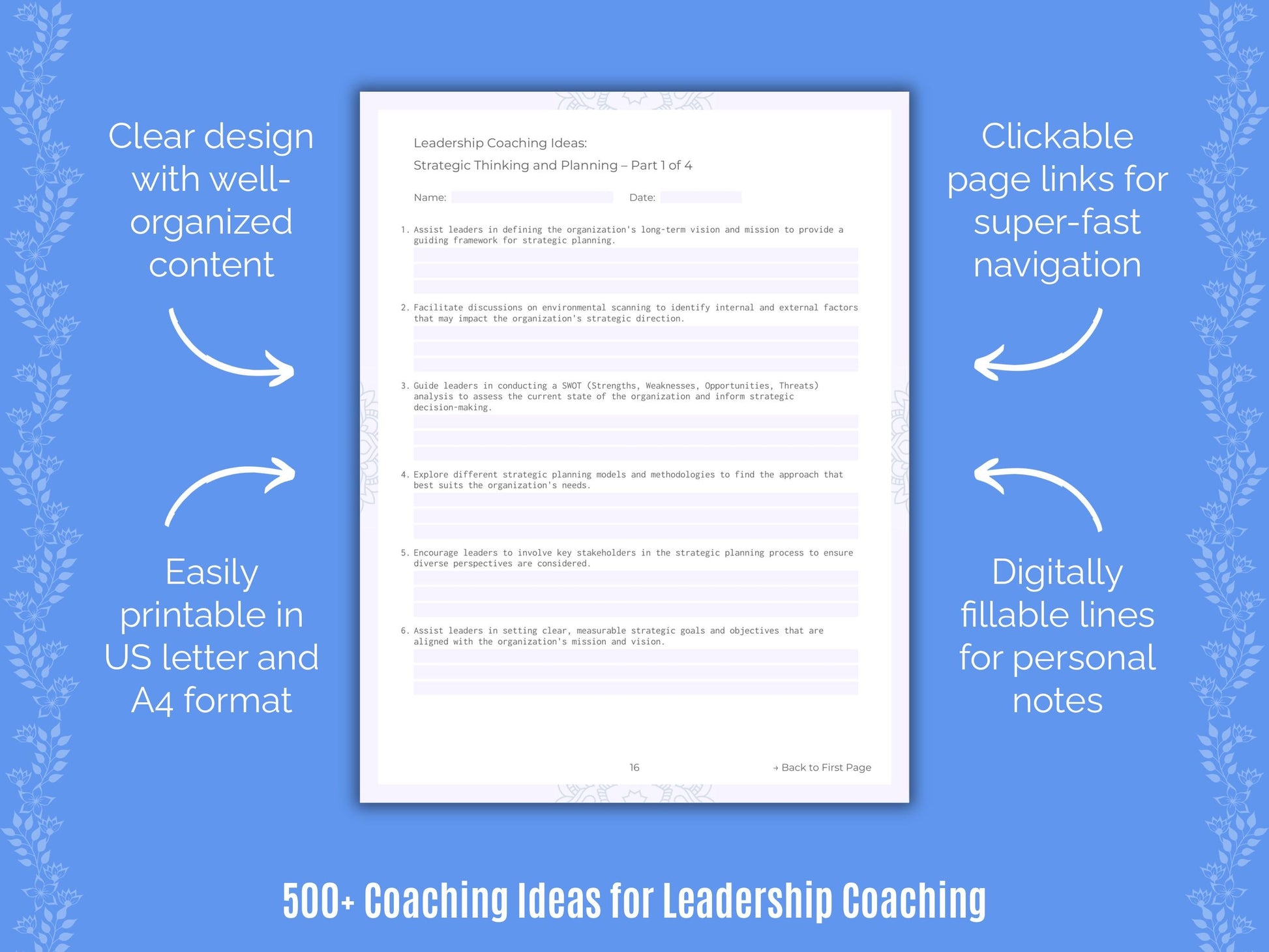 Leadership Coaching Templates