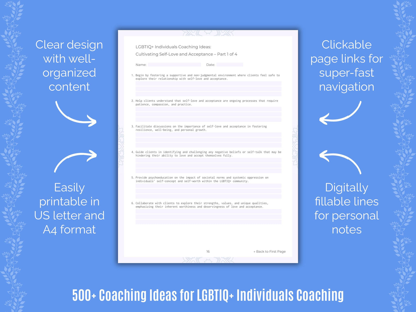 LGBTIQ+ Individuals Coaching Templates