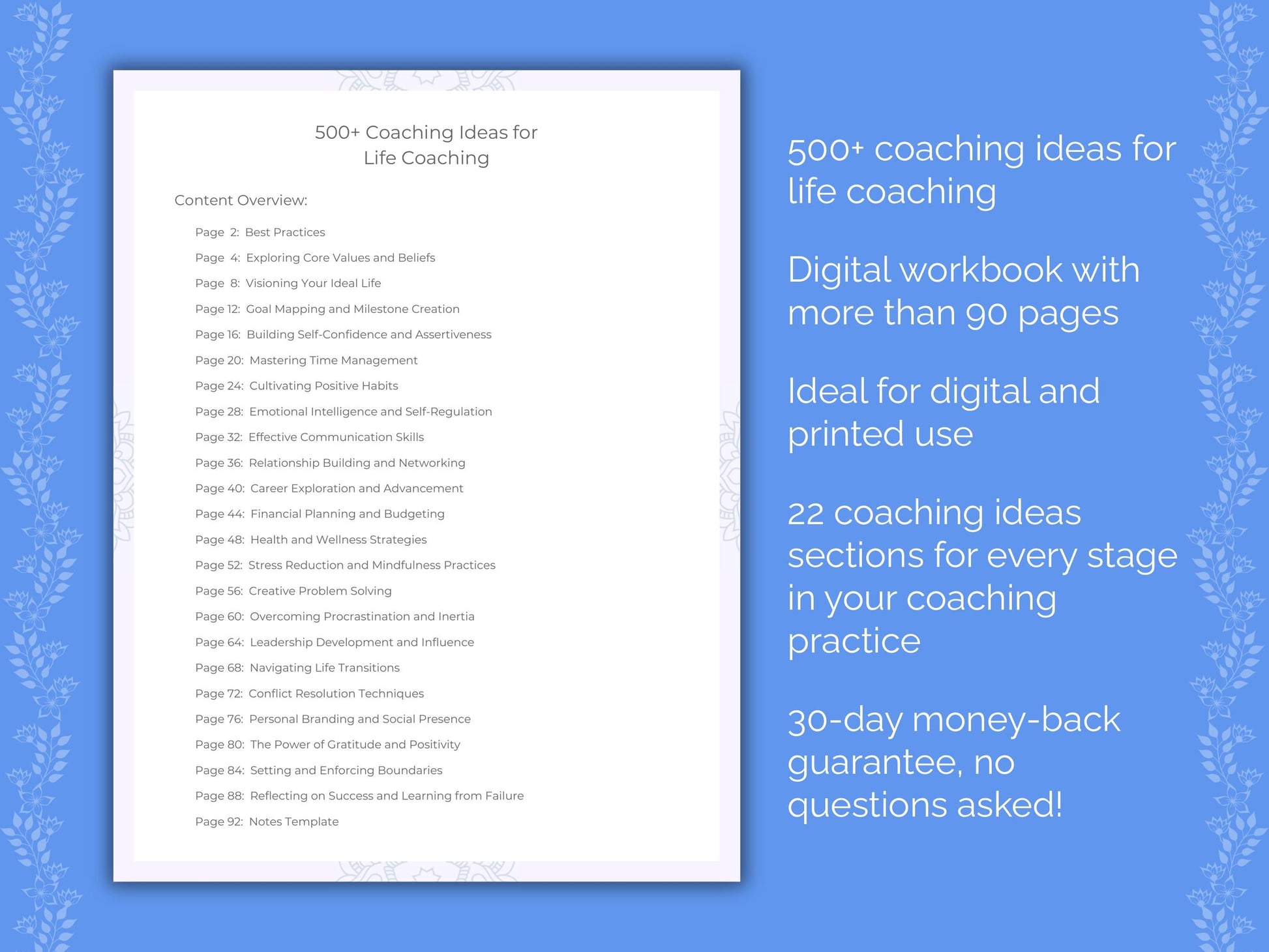 Life Coaching Worksheets