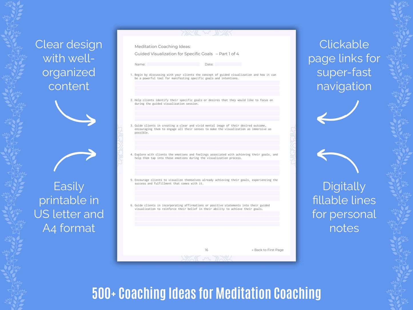 Meditation Coaching Templates