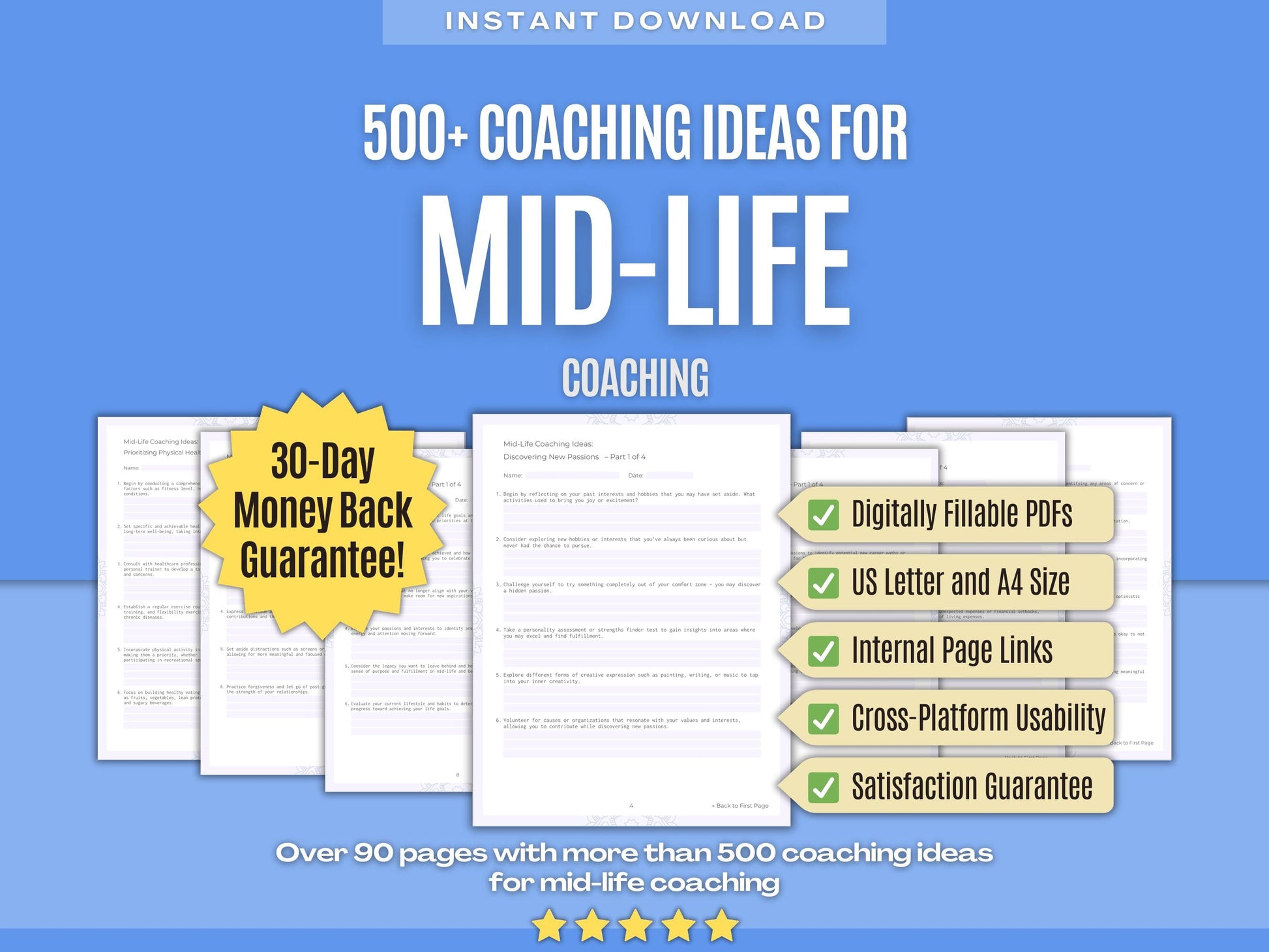 Mid-Life Coaching Workbooks