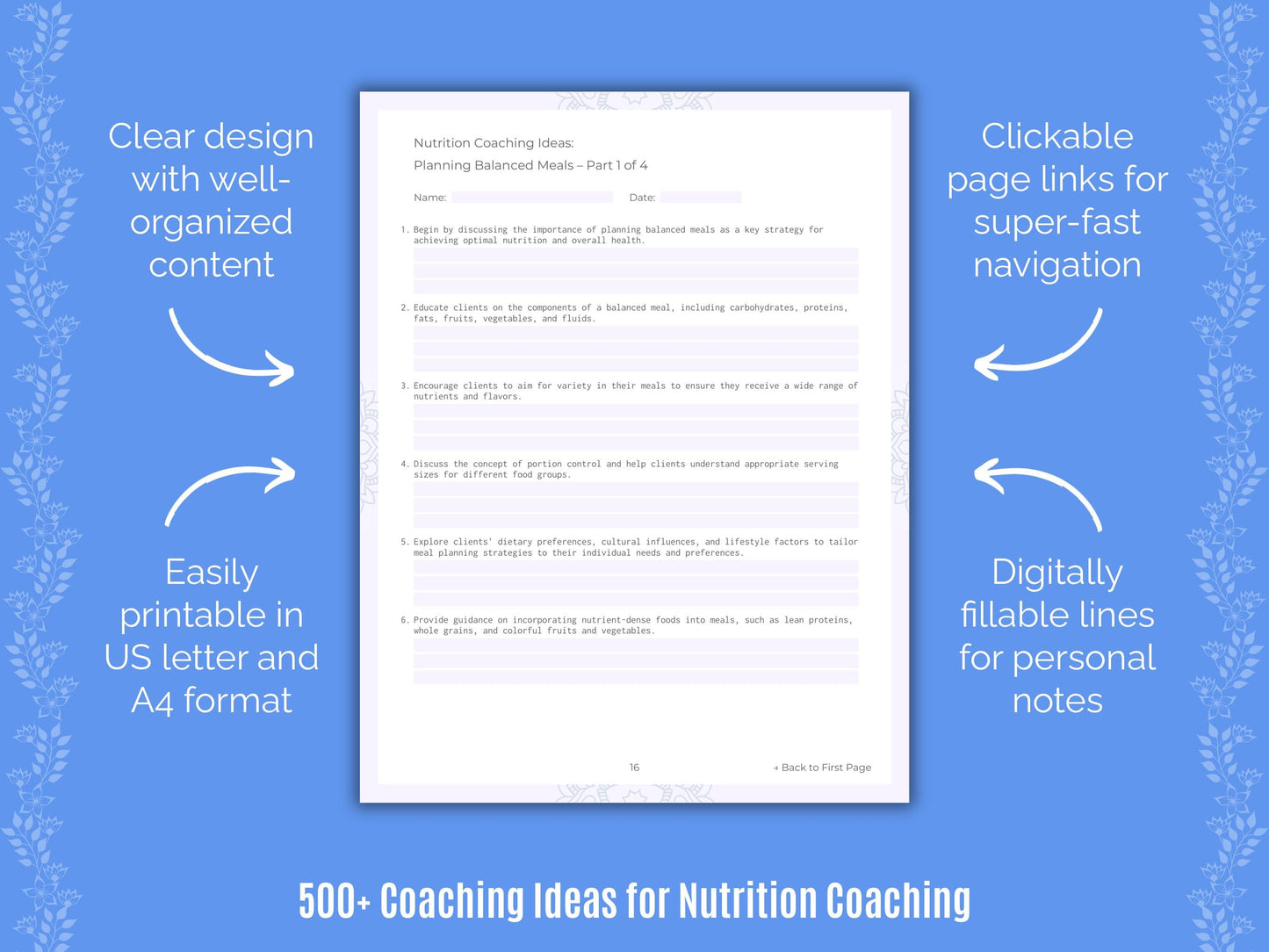 Nutrition Coaching Templates