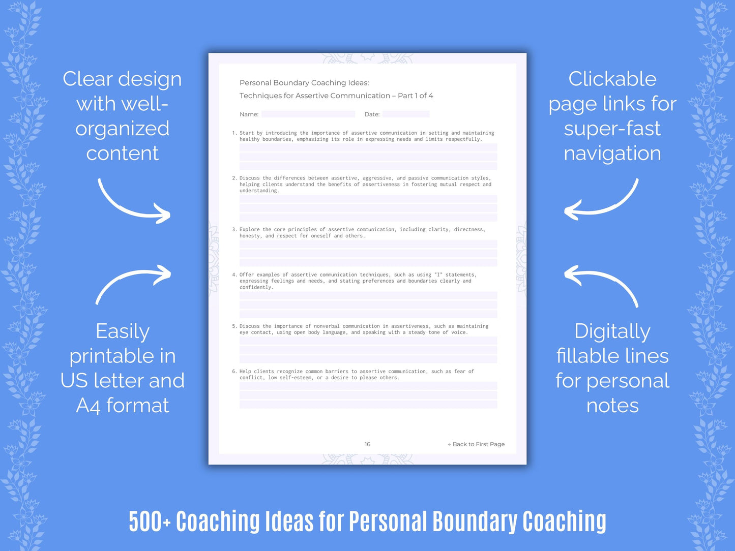 Personal Boundary Coaching Templates