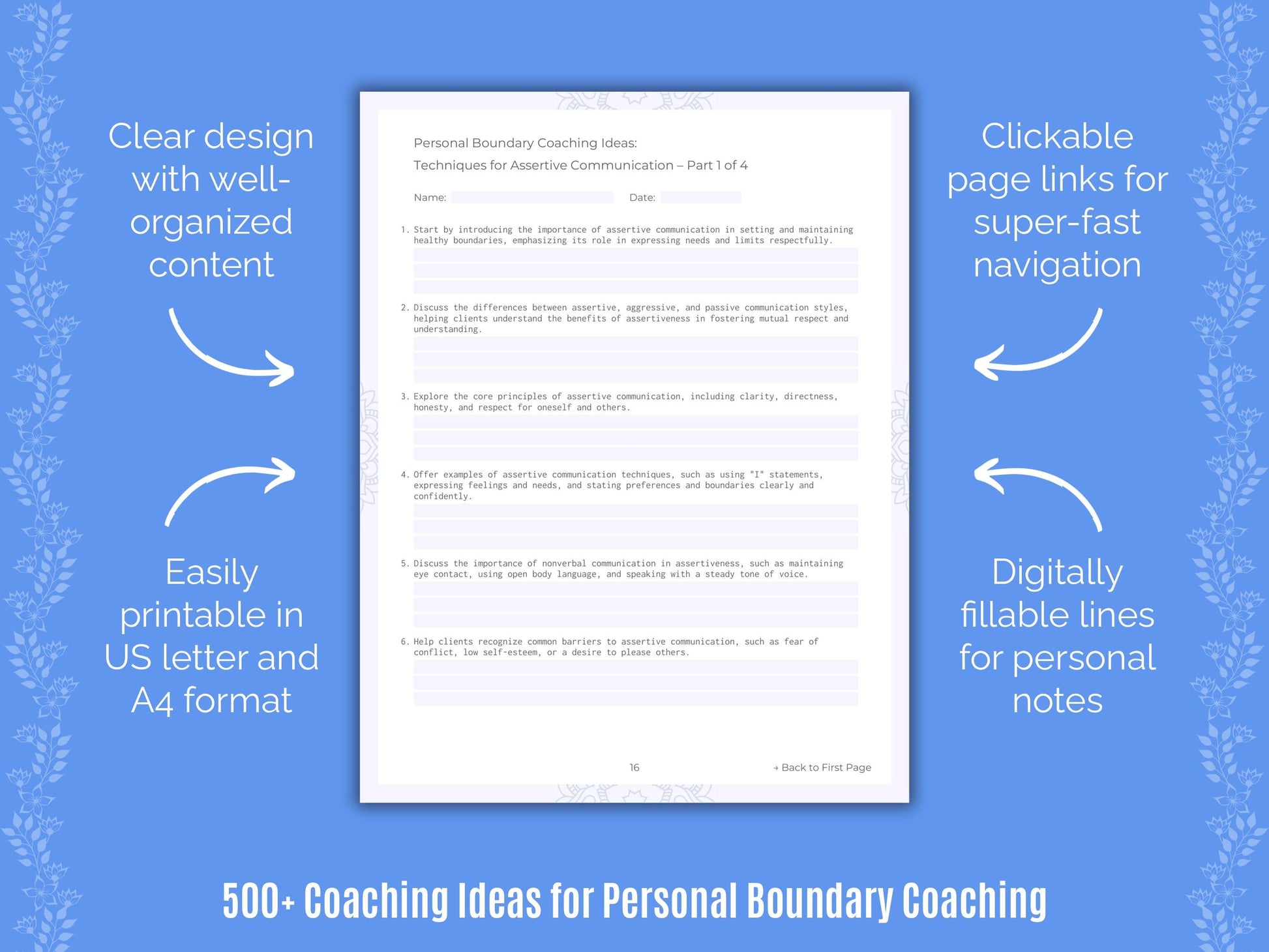 Personal Boundary Coaching Templates