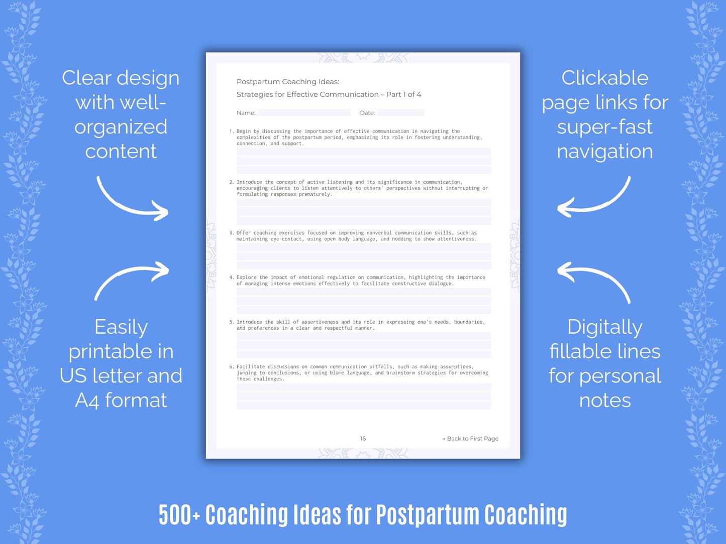 Postpartum Coaching Templates