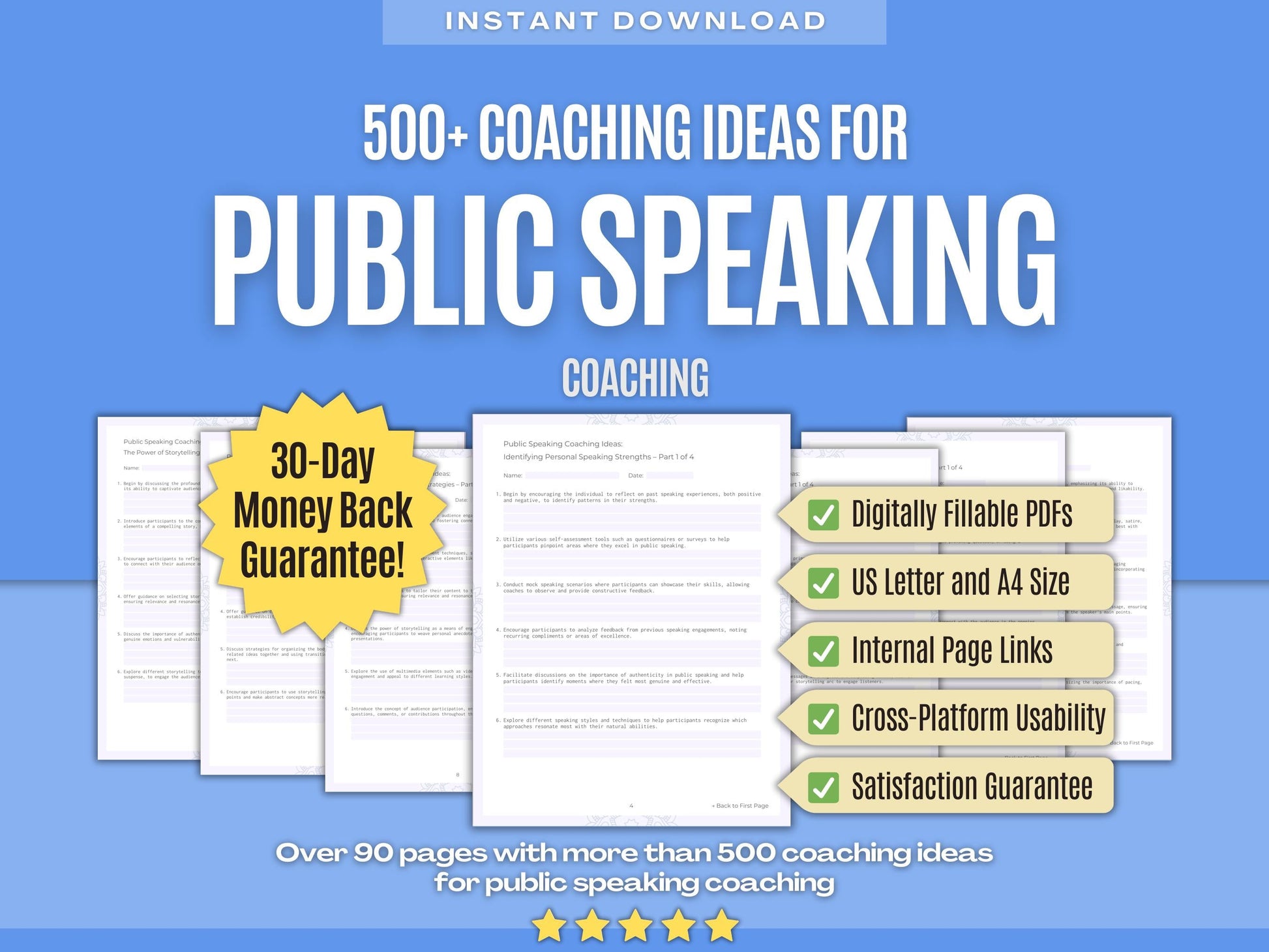 Public Speaking Coaching Workbooks